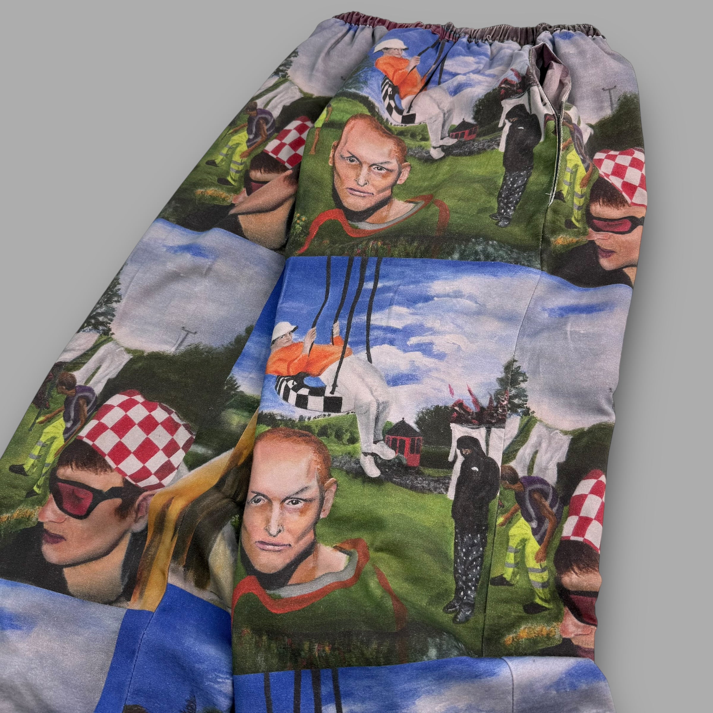 Flay x trouser project 1/1 'in the garden' baggy track bottoms (S)