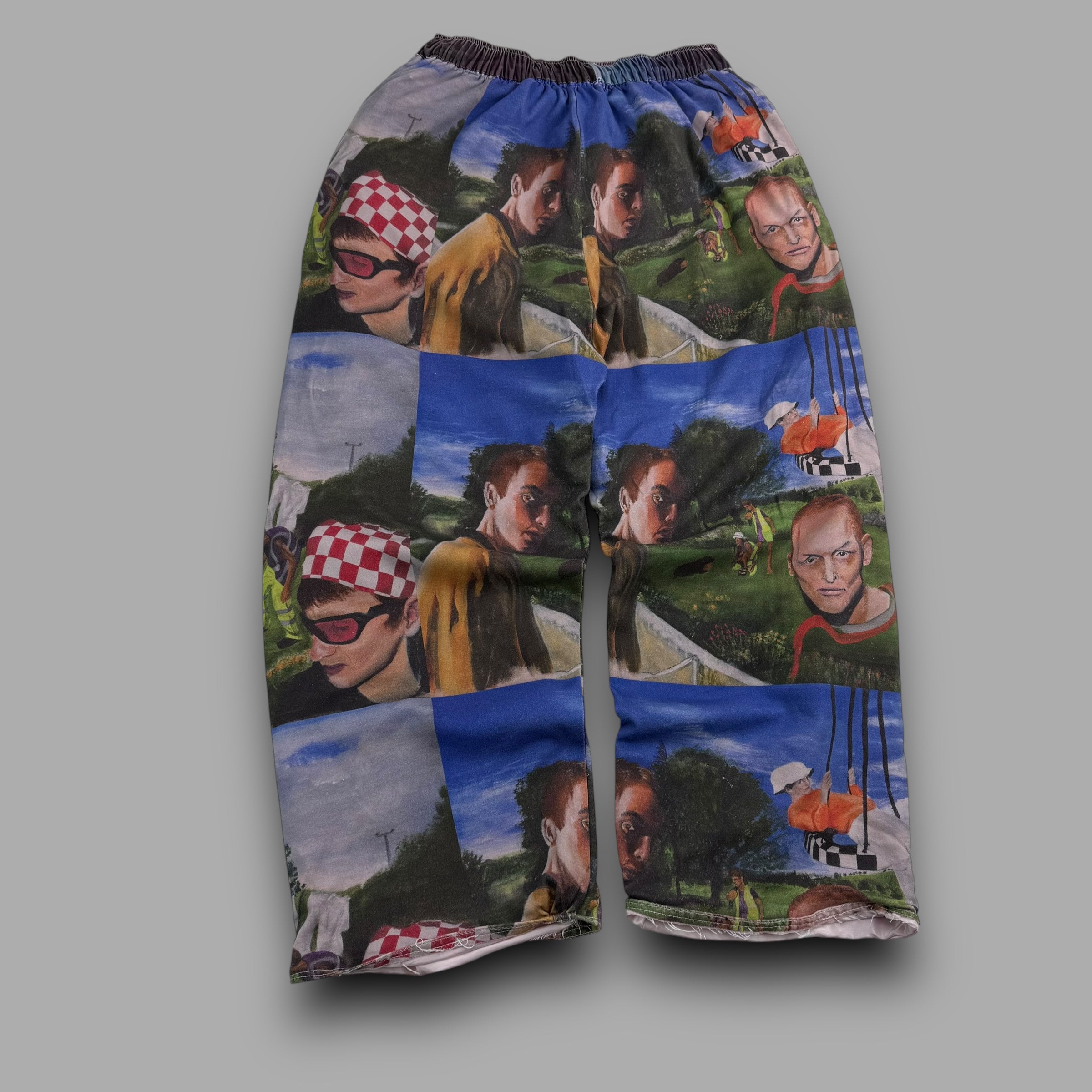 Flay x trouser project 1/1 'in the garden' baggy track bottoms (S)