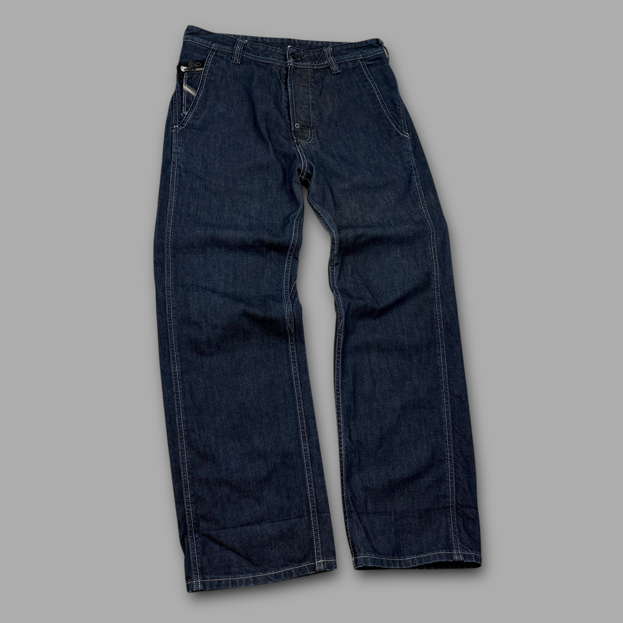 Diesel 2000's contrast stitch bootcut pheyo jeans (S)