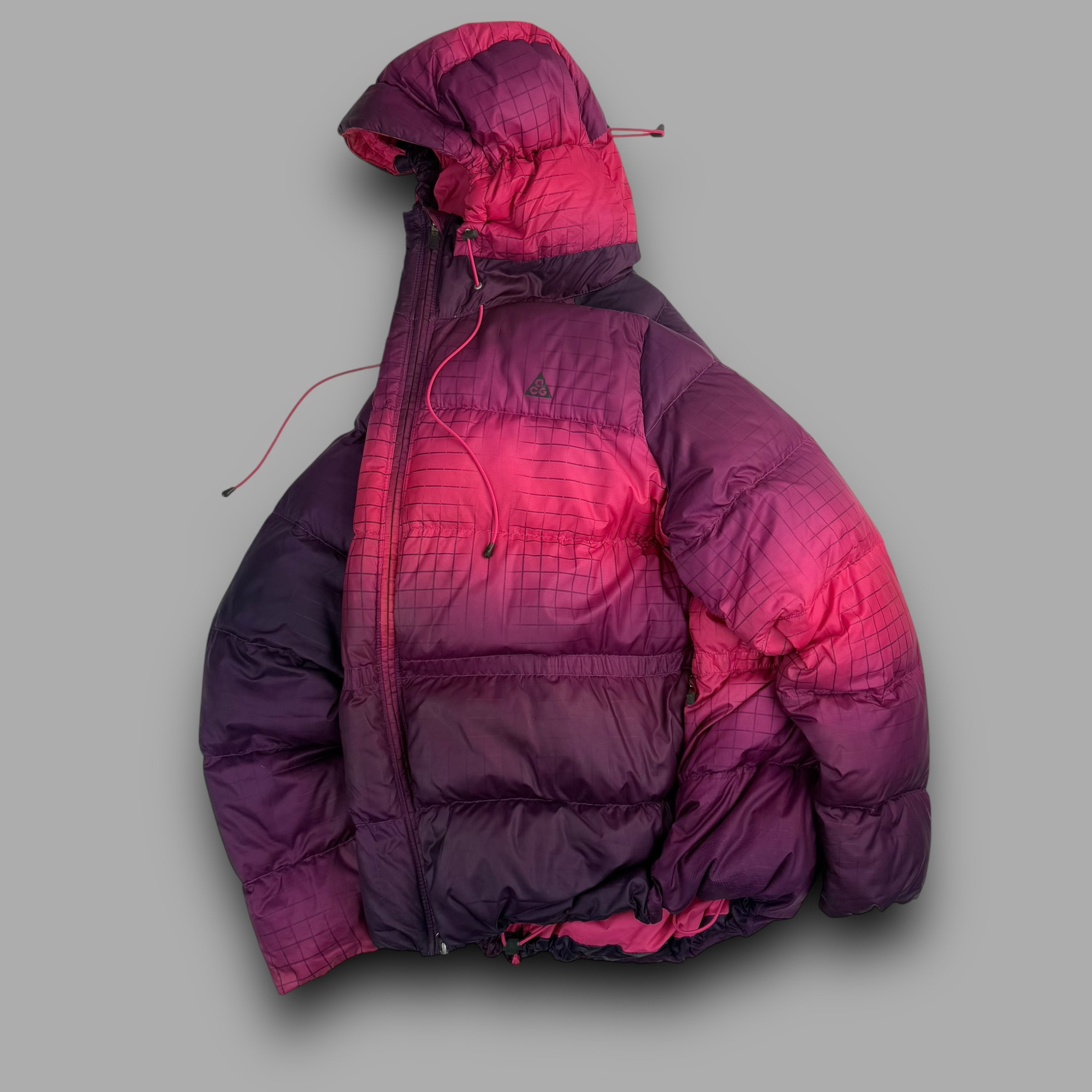 Nike ACG 2000's technical 800 down filled gradient plaid puffer