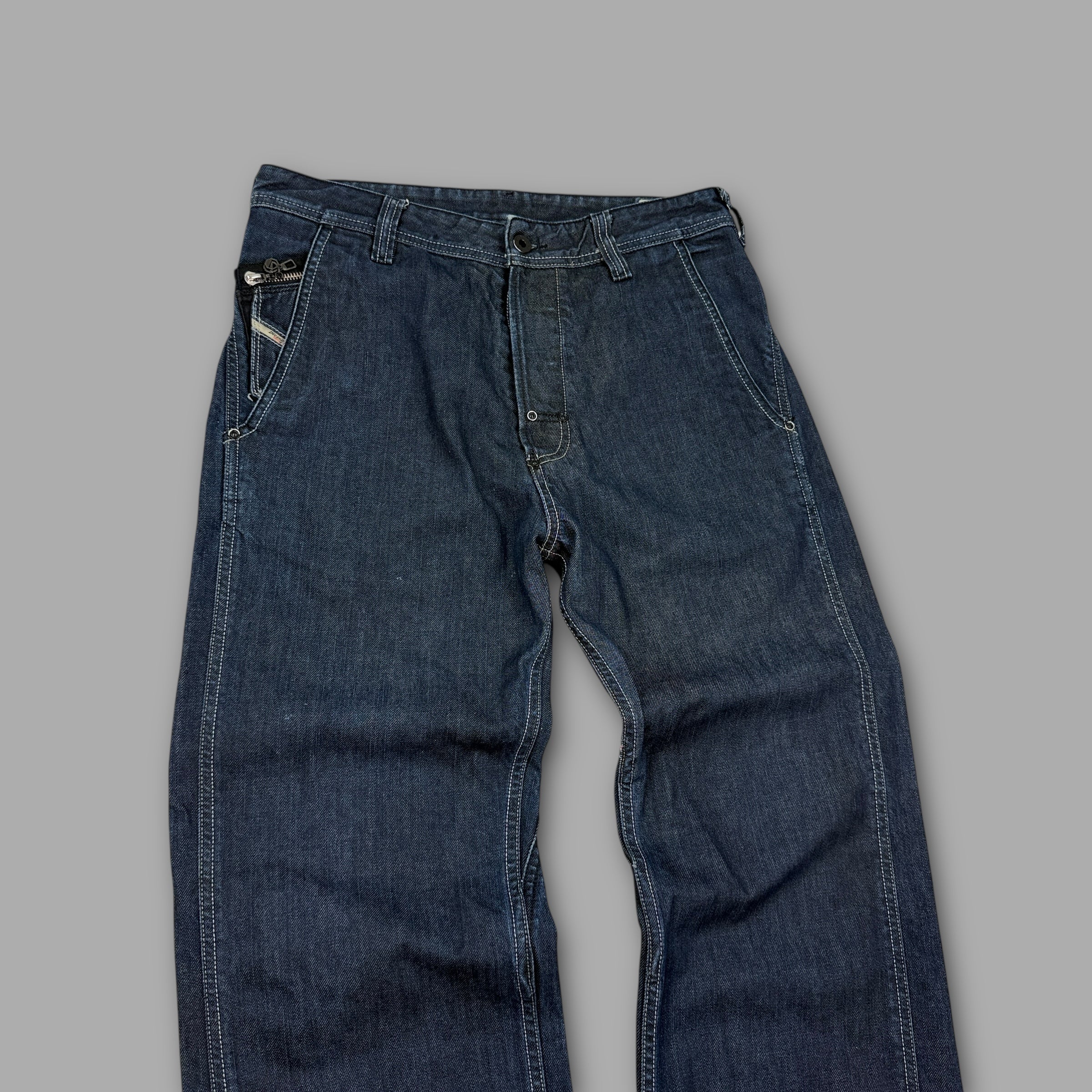 Diesel 2000's contrast stitch bootcut pheyo jeans (S)