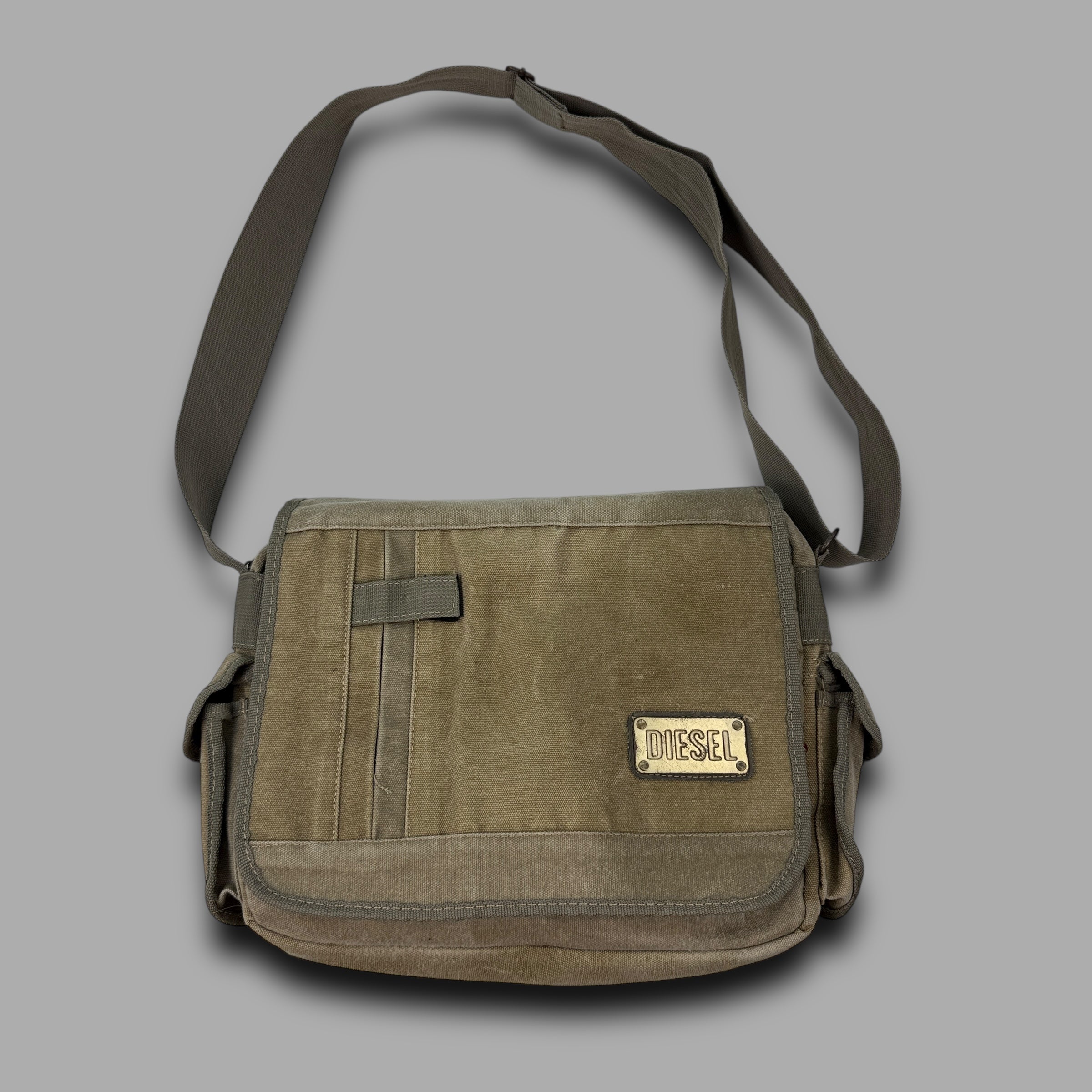 Diesel 2000's technical multi-pocket satchel / shoulder bag (OS)