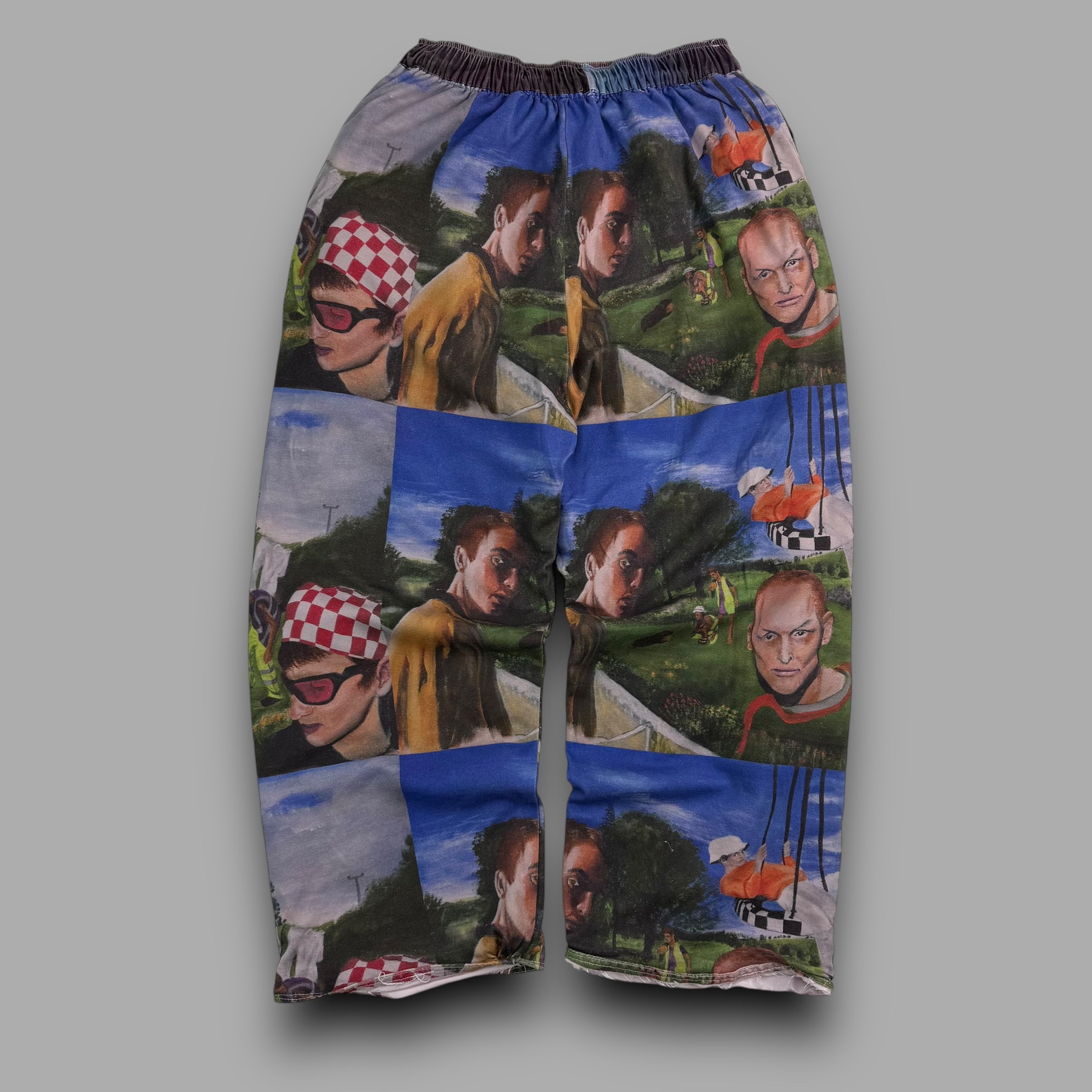 Flay x trouser project 1/1 'in the garden' baggy track bottoms (S)