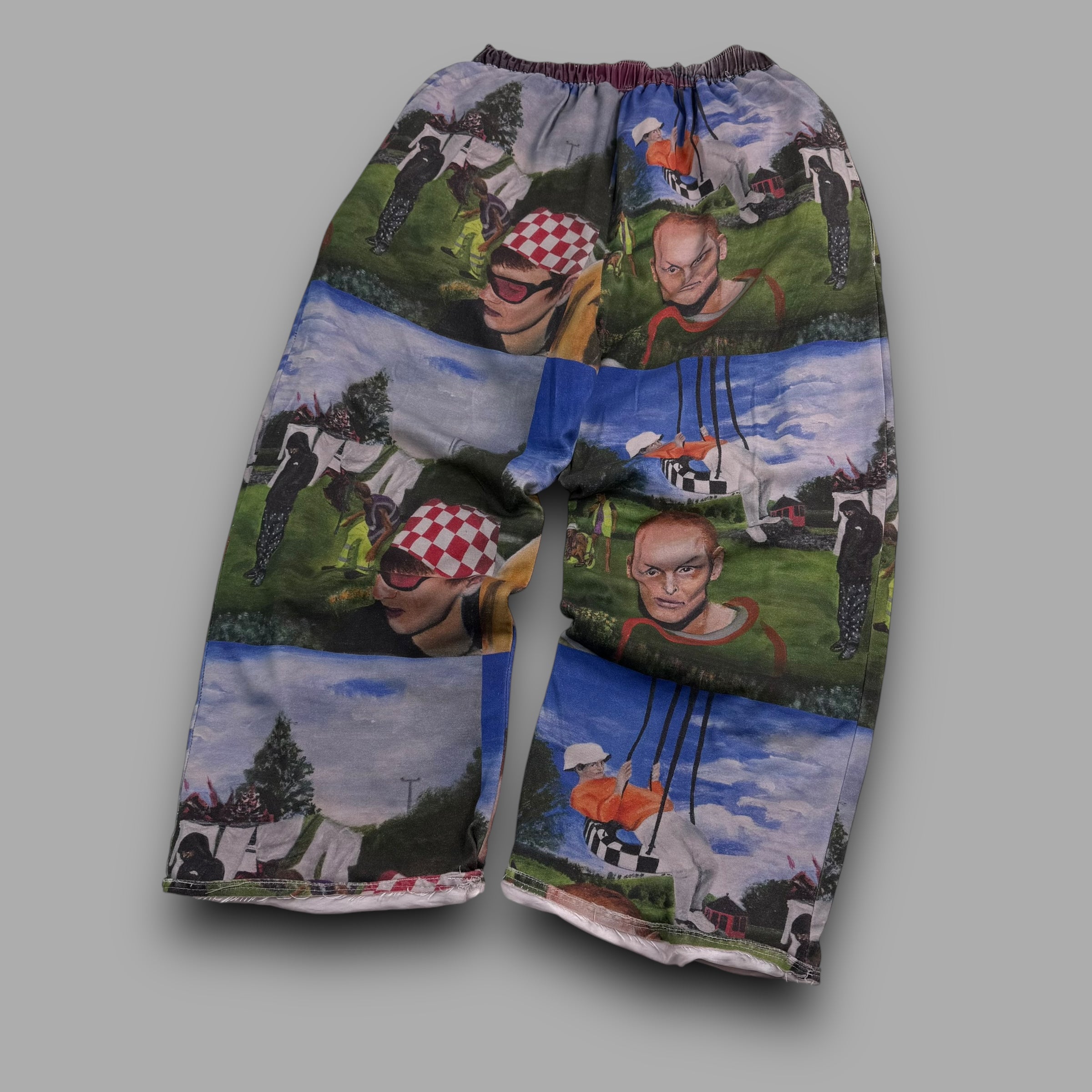 Flay x trouser project 1/1 'in the garden' baggy track bottoms (S)