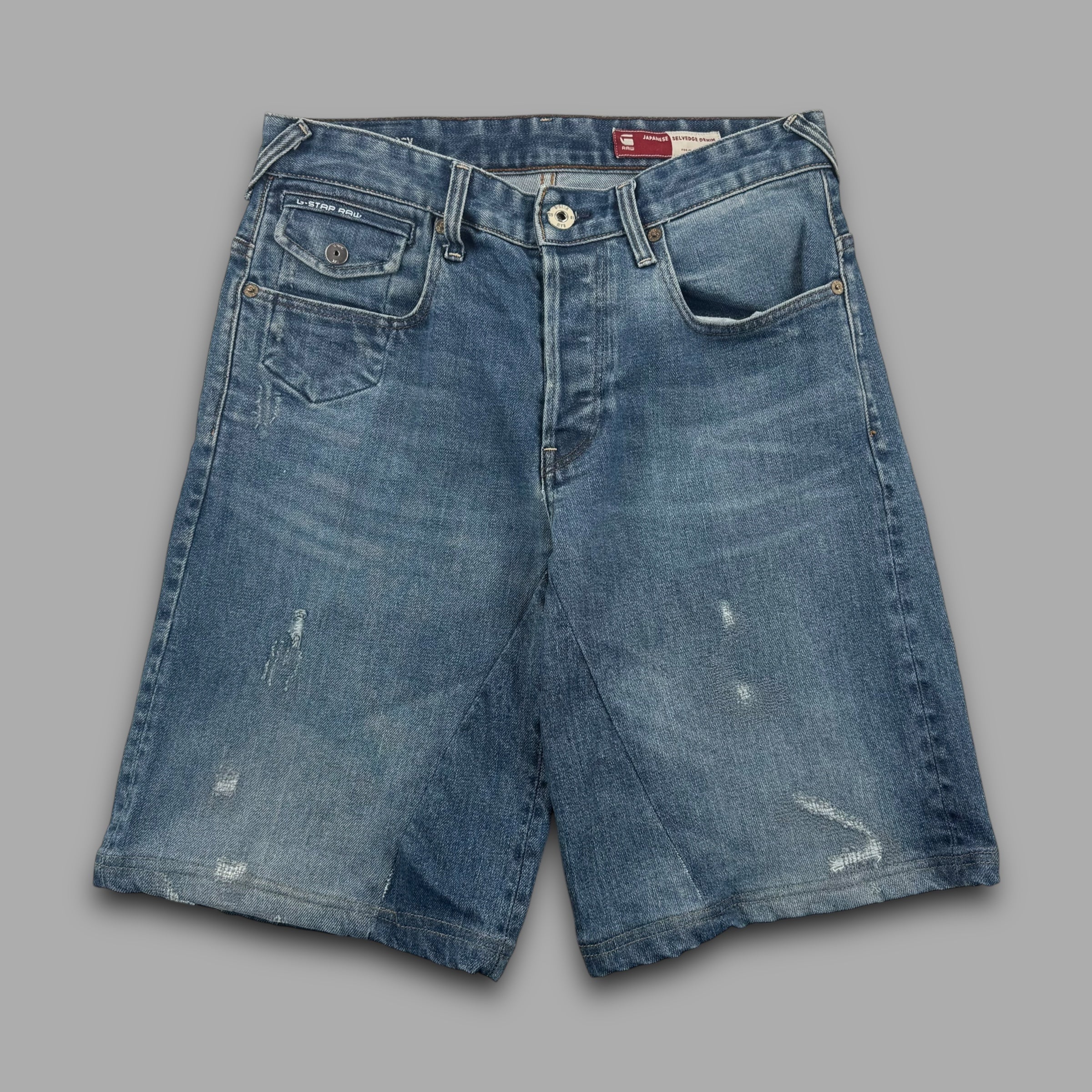 G-star raw 2000's Japanese selvedge denim baggy shorts (S)