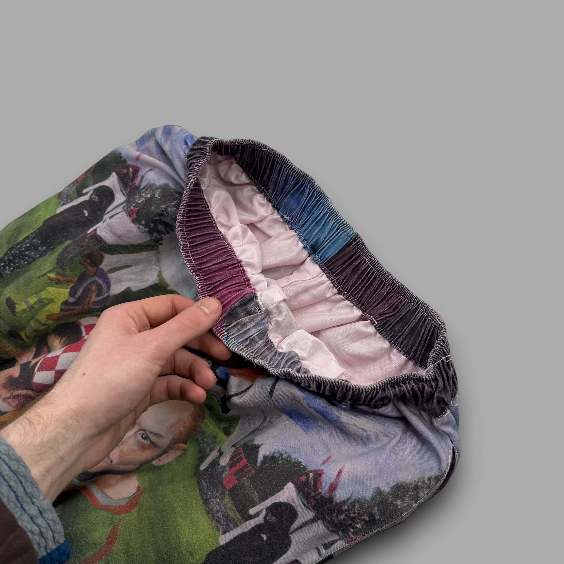 Flay x trouser project 1/1 'in the garden' baggy track bottoms (S)