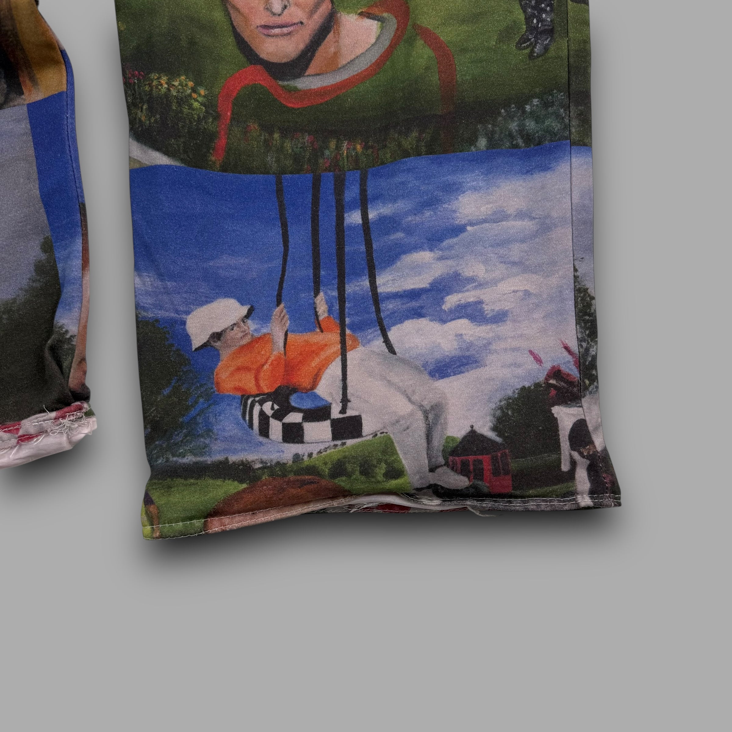 Flay x trouser project 1/1 'in the garden' baggy track bottoms (S)