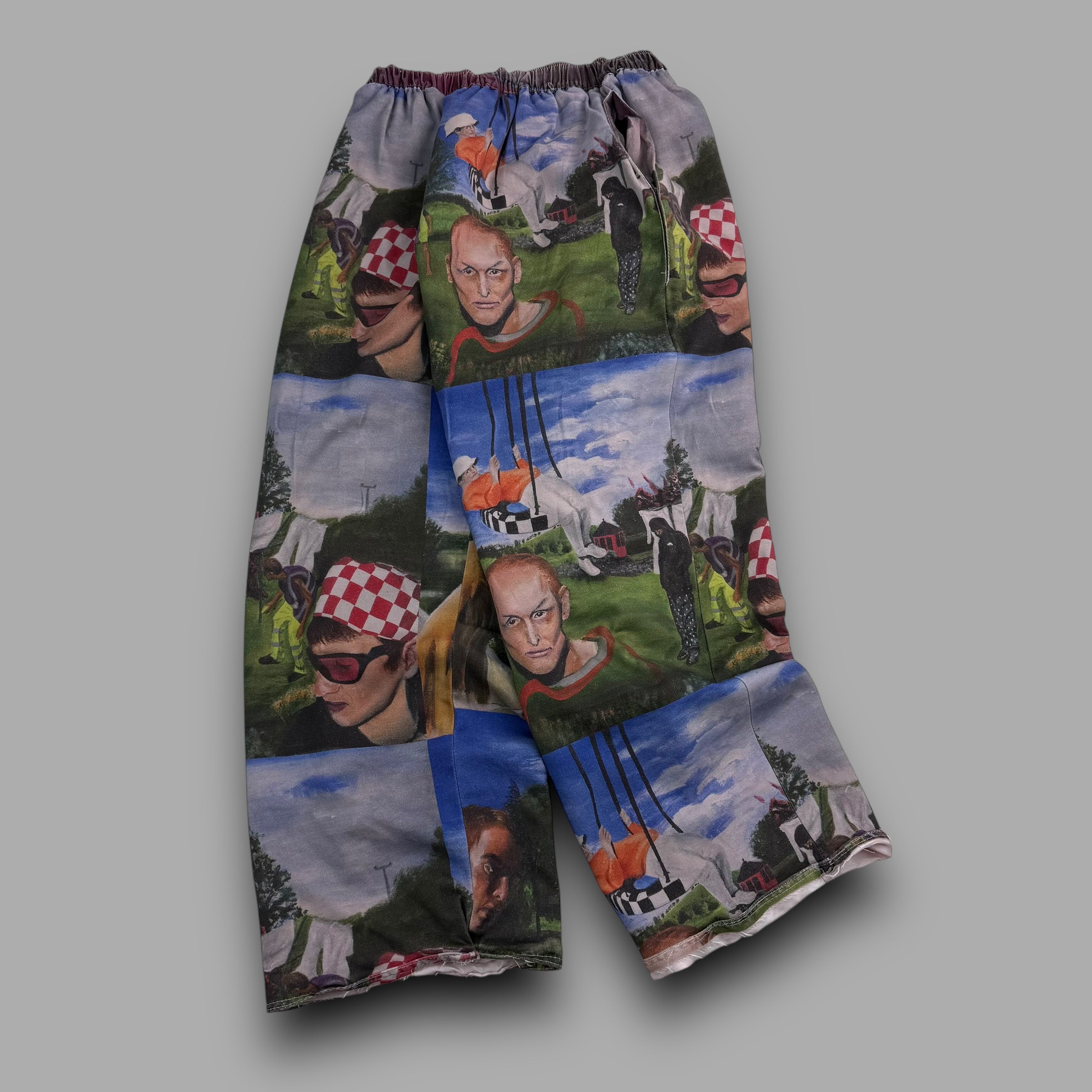 Flay x trouser project 1/1 'in the garden' baggy track bottoms (S)