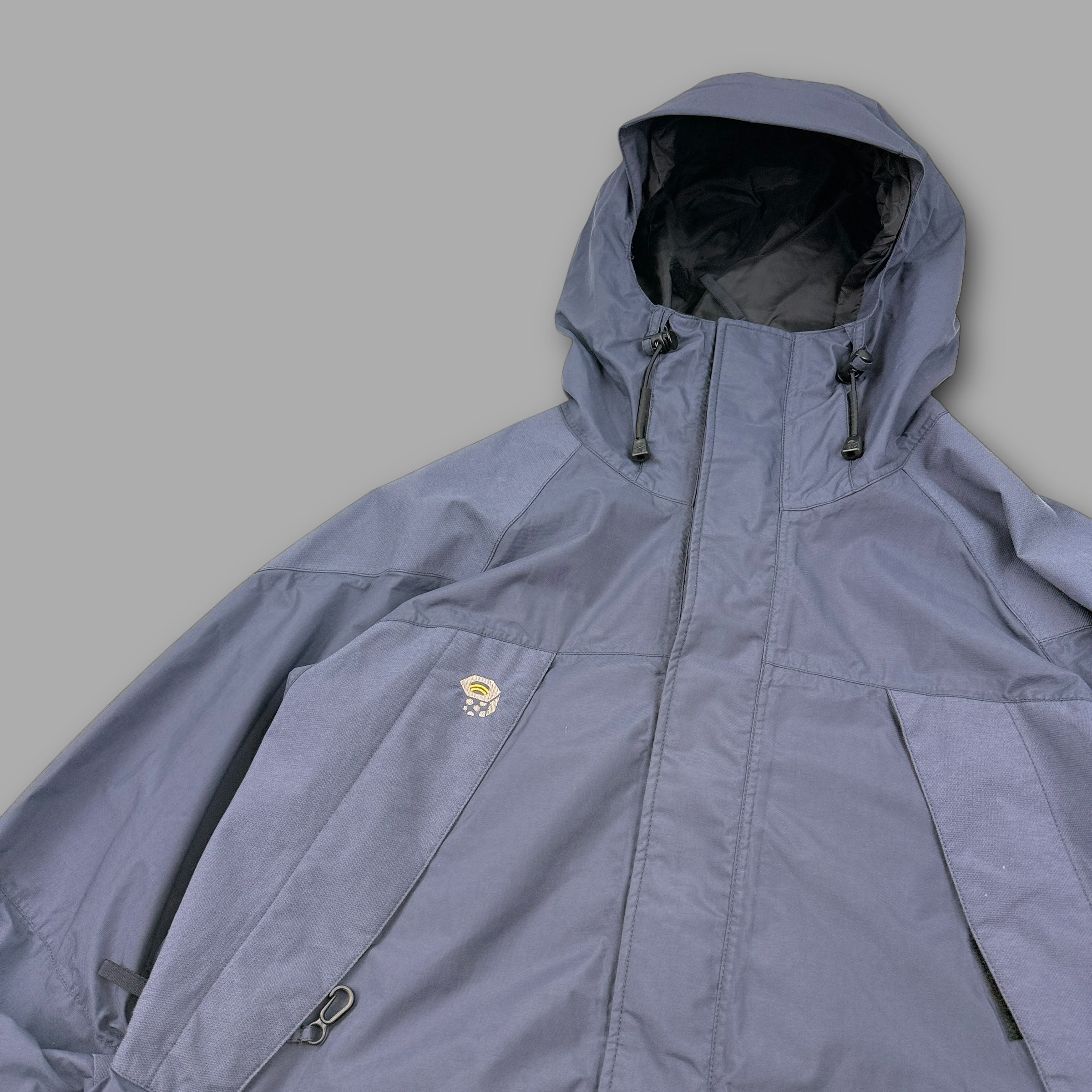 Mountain hardwear 2000's technical panelled conduit full zip softshell ski jacket (L)