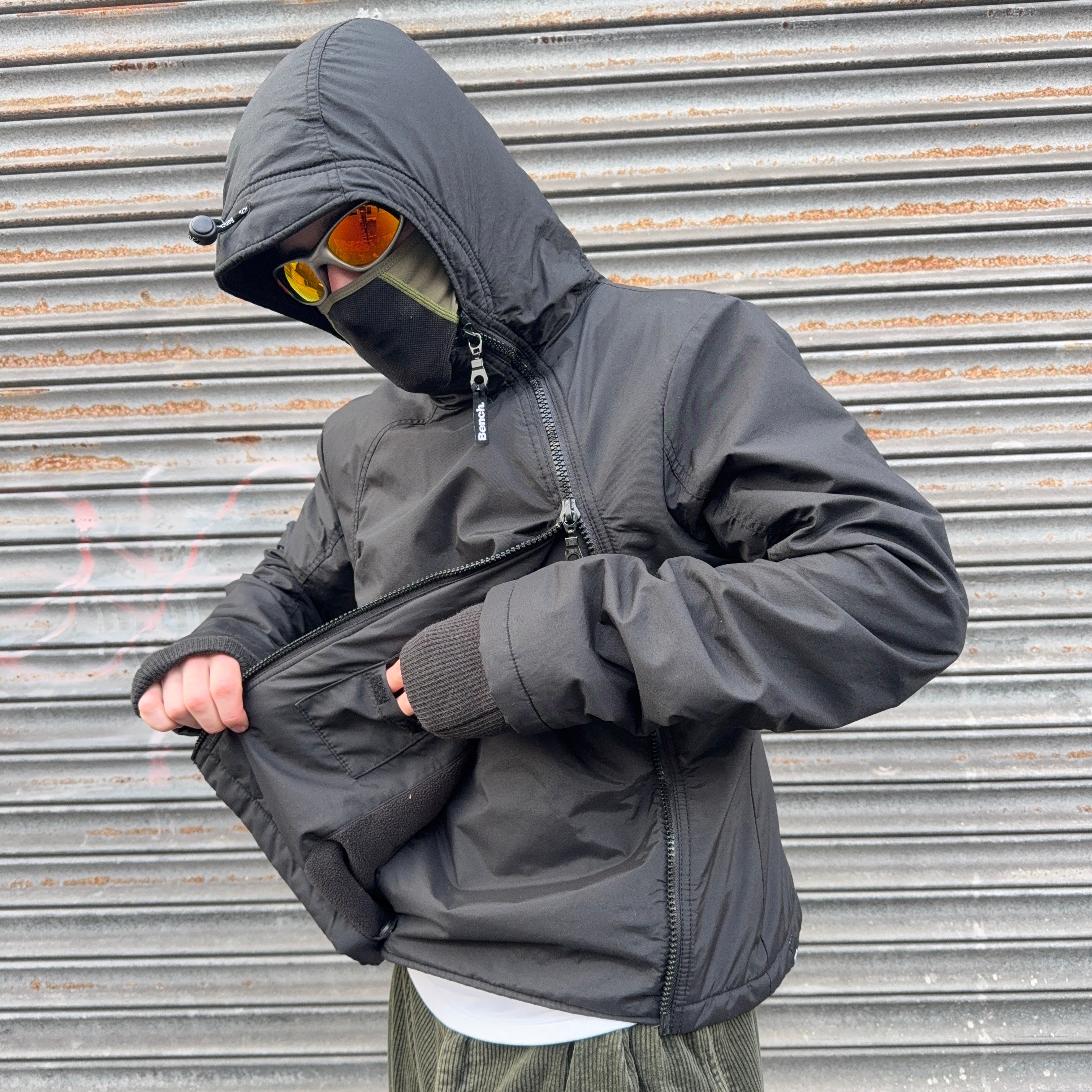 Bench 2000's technical asymmetrical zip fleece lined jacket