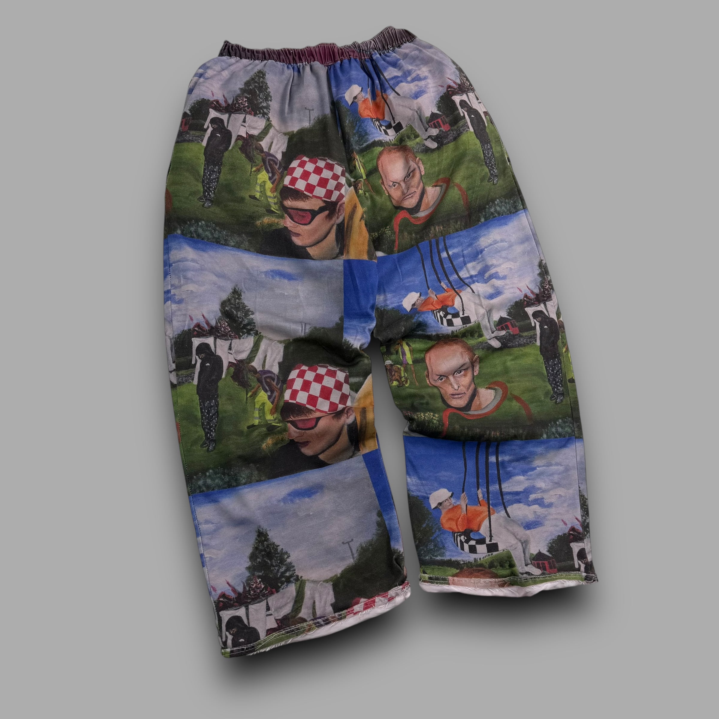 Flay x trouser project 1/1 'in the garden' baggy track bottoms (S)