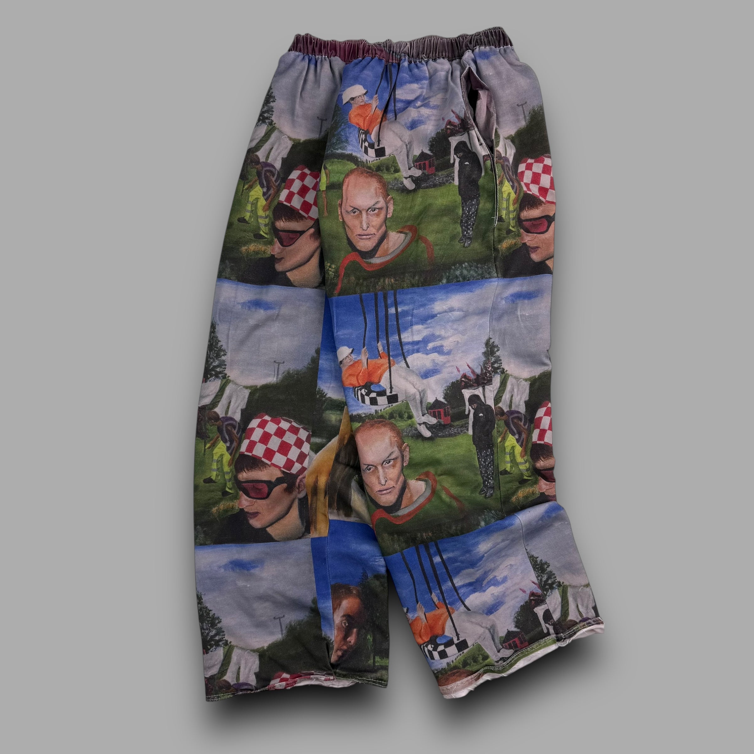 Flay x trouser project 1/1 'in the garden' baggy track bottoms (S)