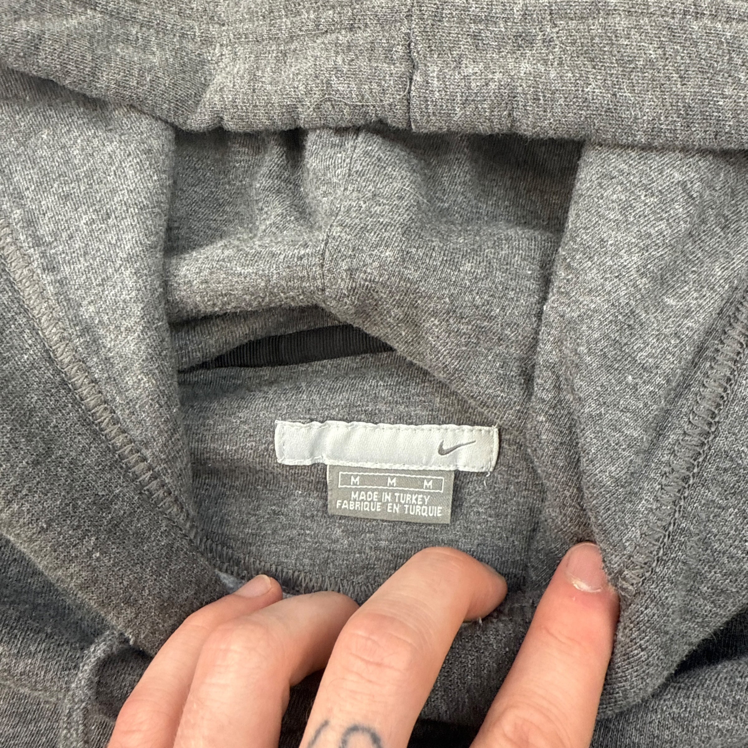 Nike 2000's boxy fit pullover grey hoodie (M)