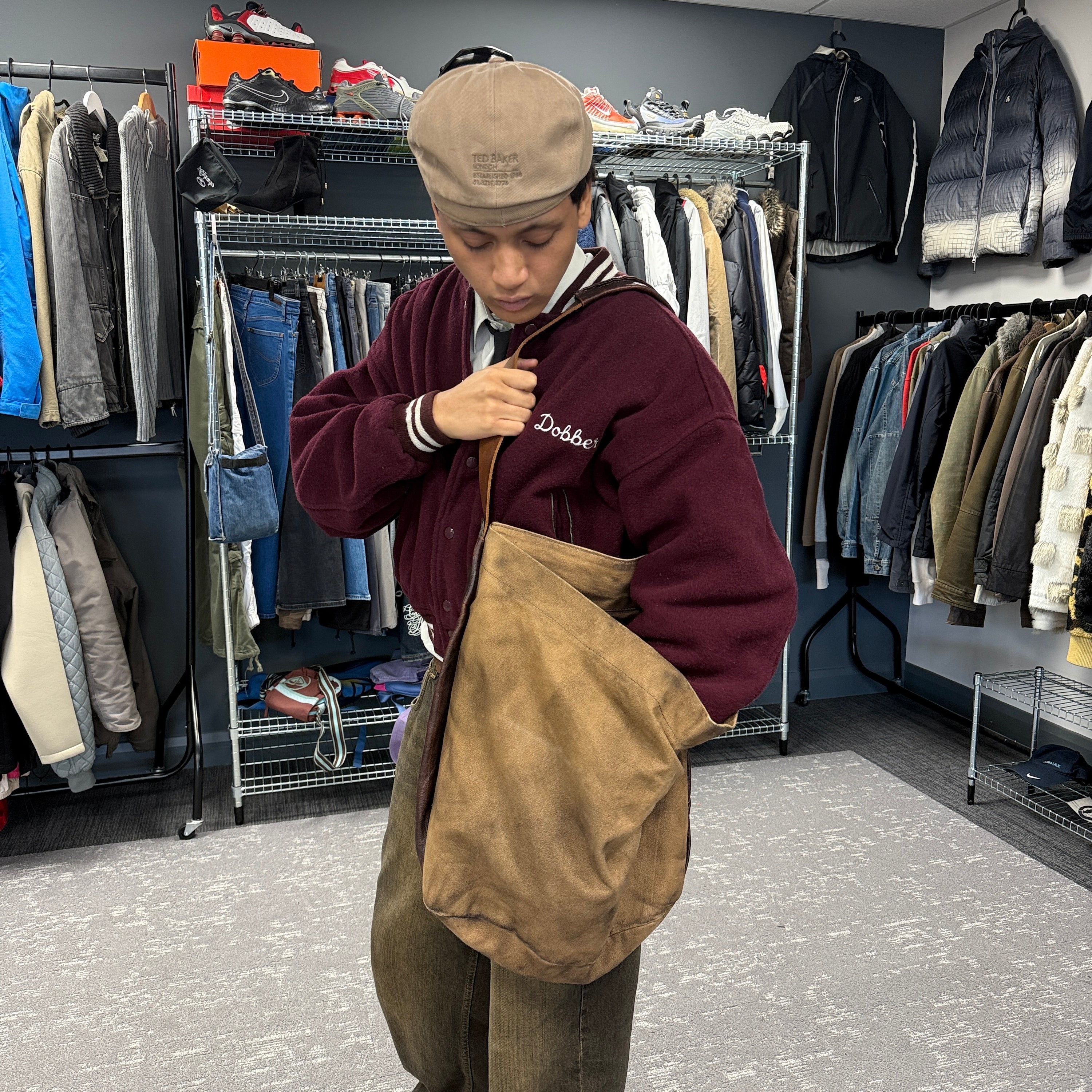 Diesel black gold 2000's distressed hobo shoulder bag (OS)