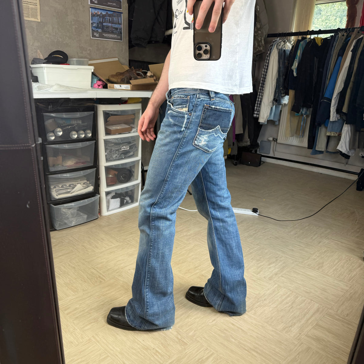 Diesel 2000's flared bootcut denim jeans (S)