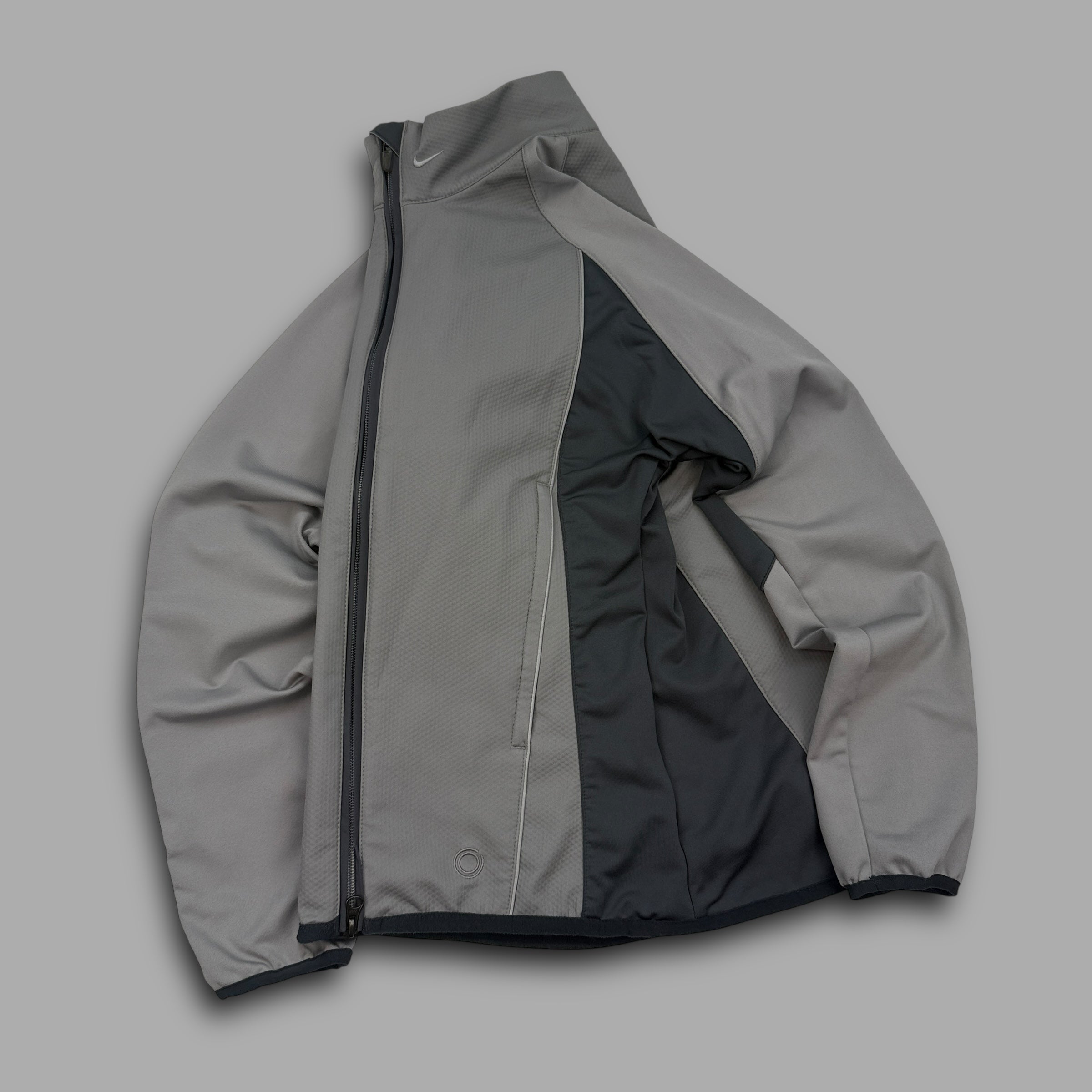 Nike sphere 2000's technical panelled zip-up softshell track jacket (XS)