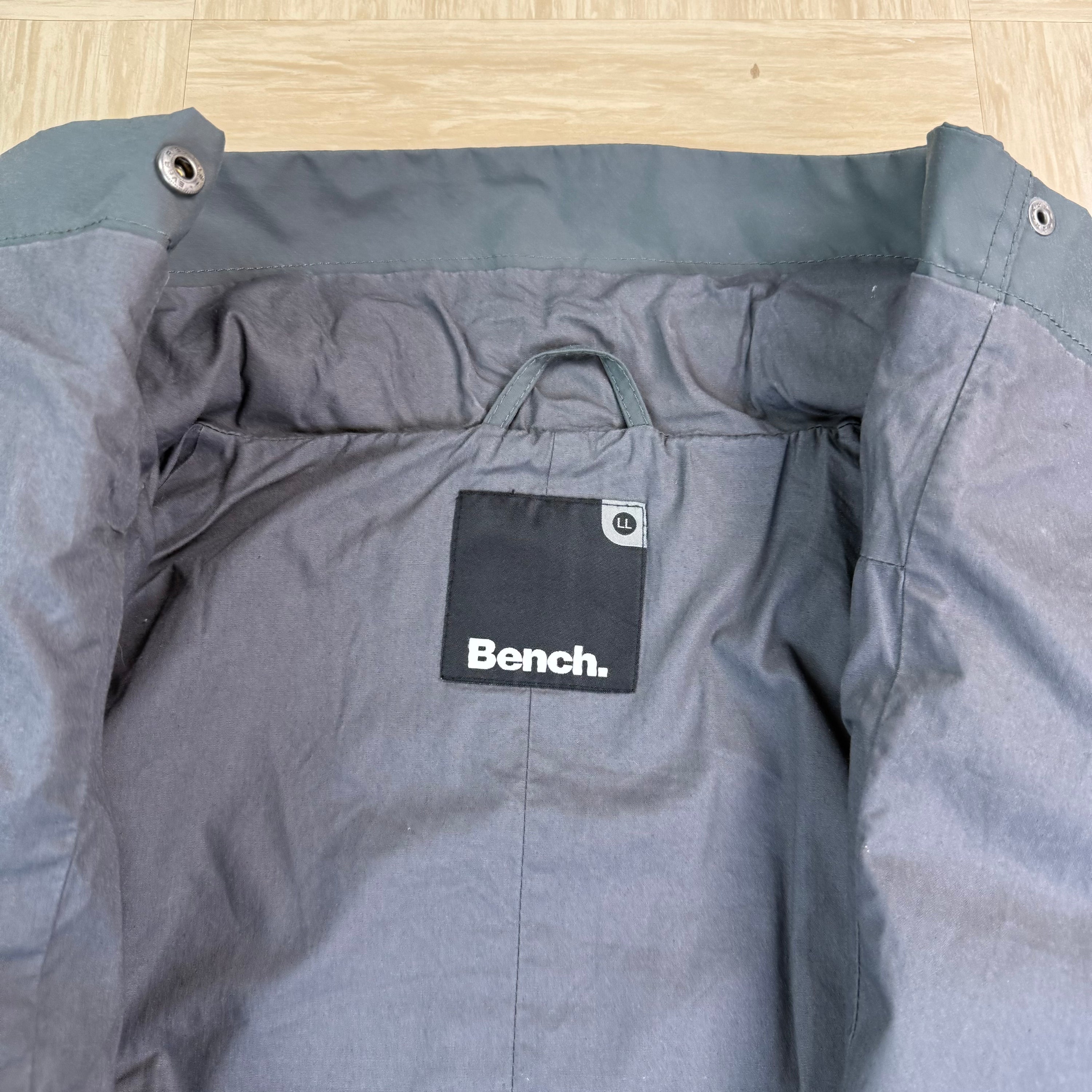 Bench 2000's technical nylon asymmetrical zip high collar jacket (S)