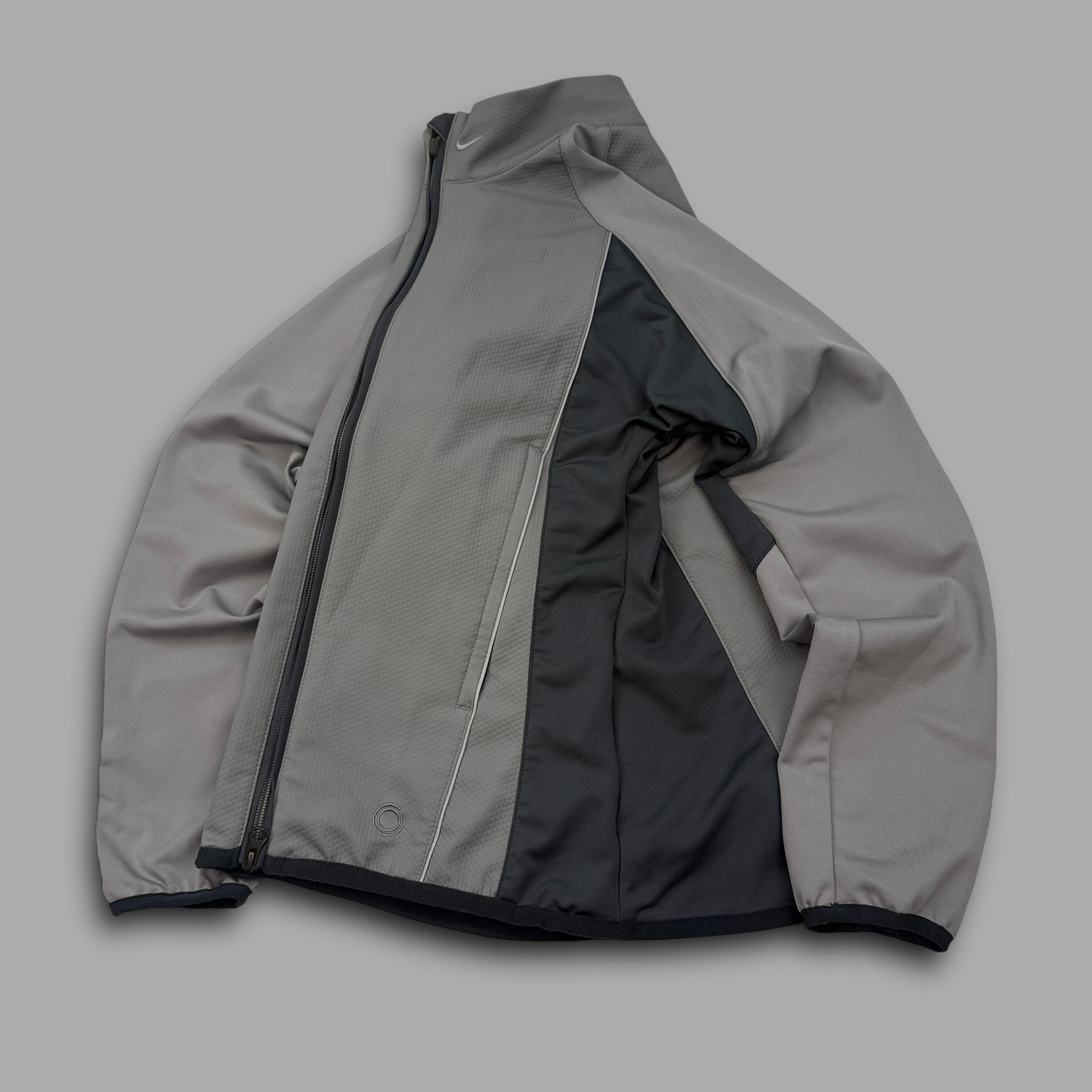 Nike sphere 2000's technical panelled zip-up softshell track jacket (XS)
