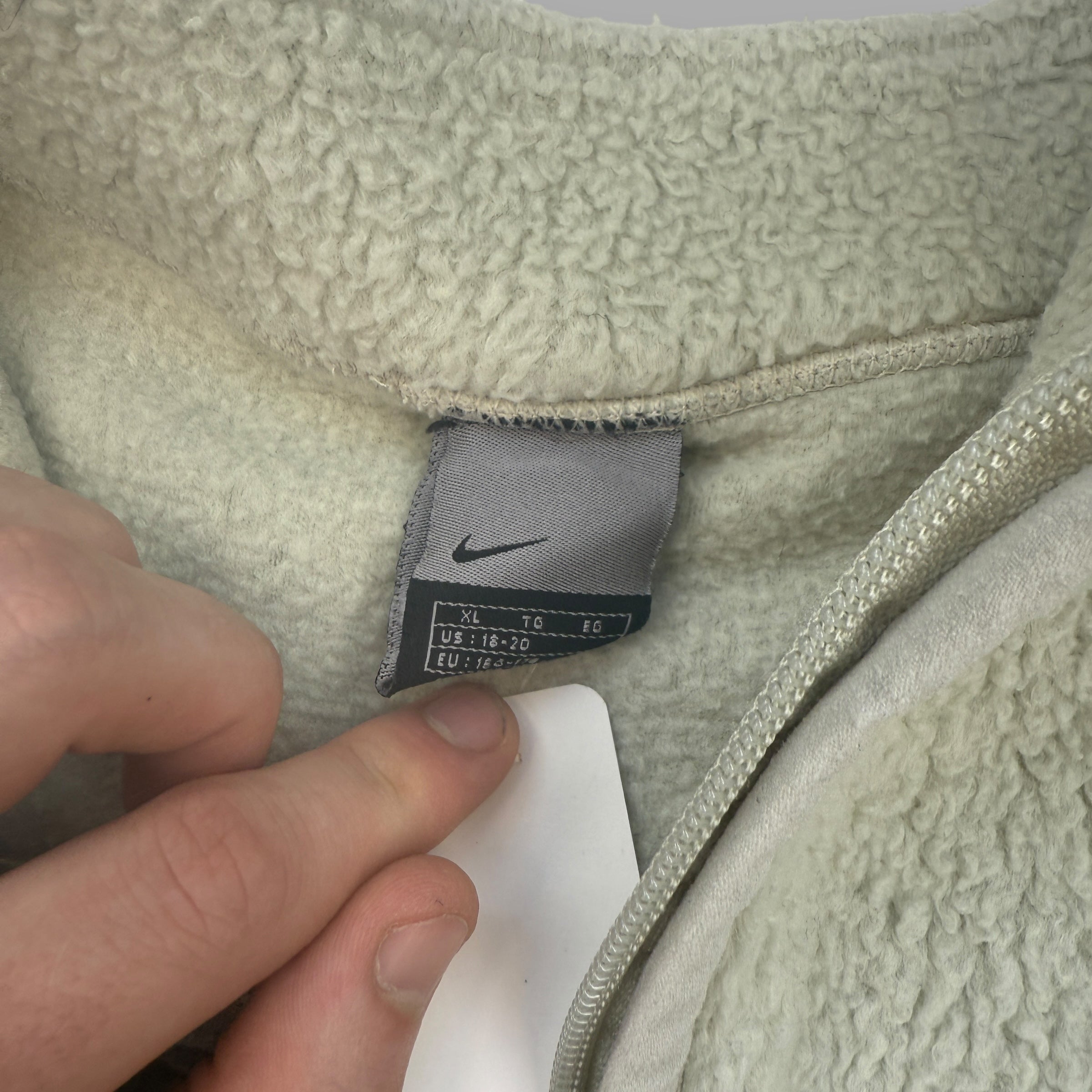 Nike 2000's cropped 1/4 pullover technical fleece (S)