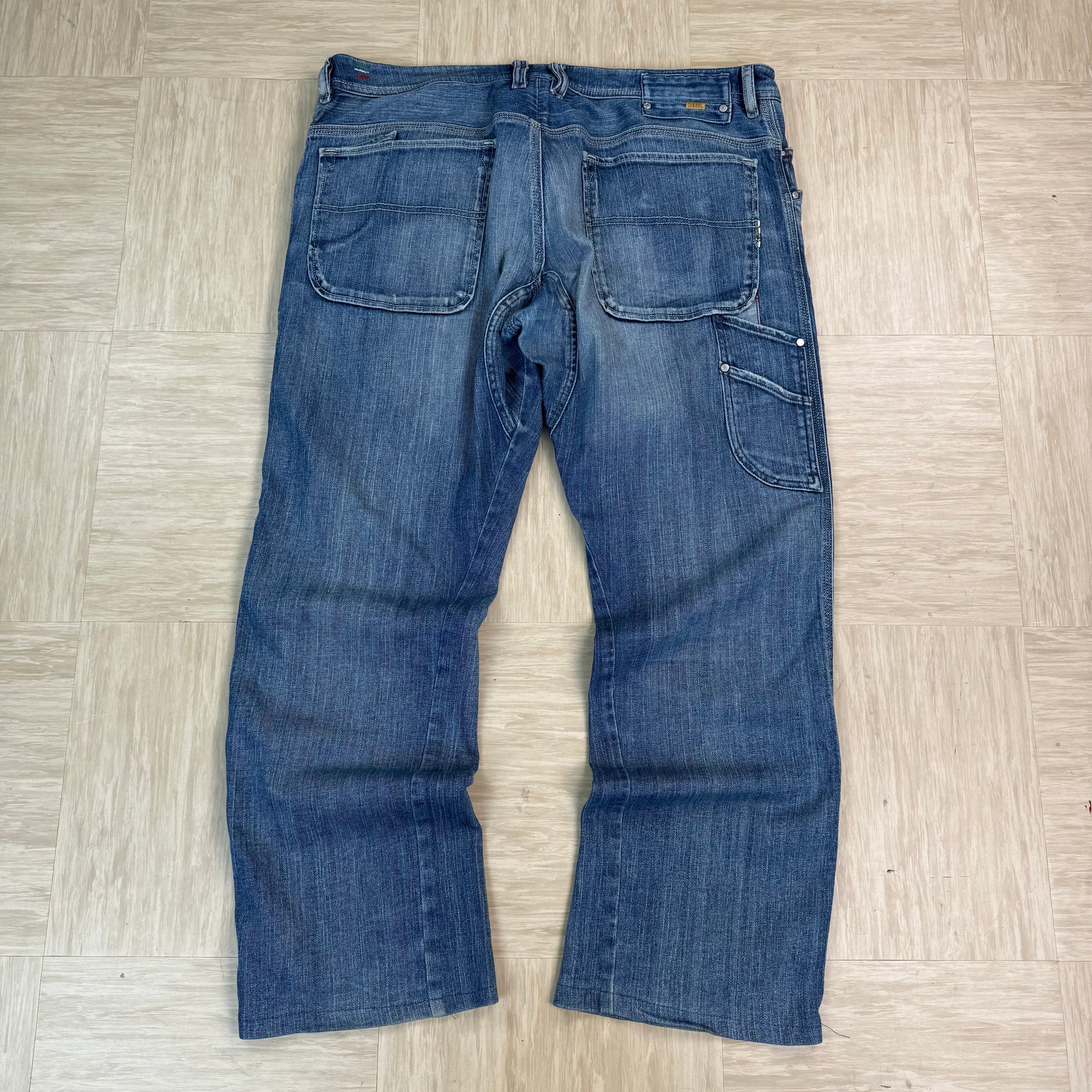 Diesel braddo 2000's loose fit denim carpenter jeans (M-L)