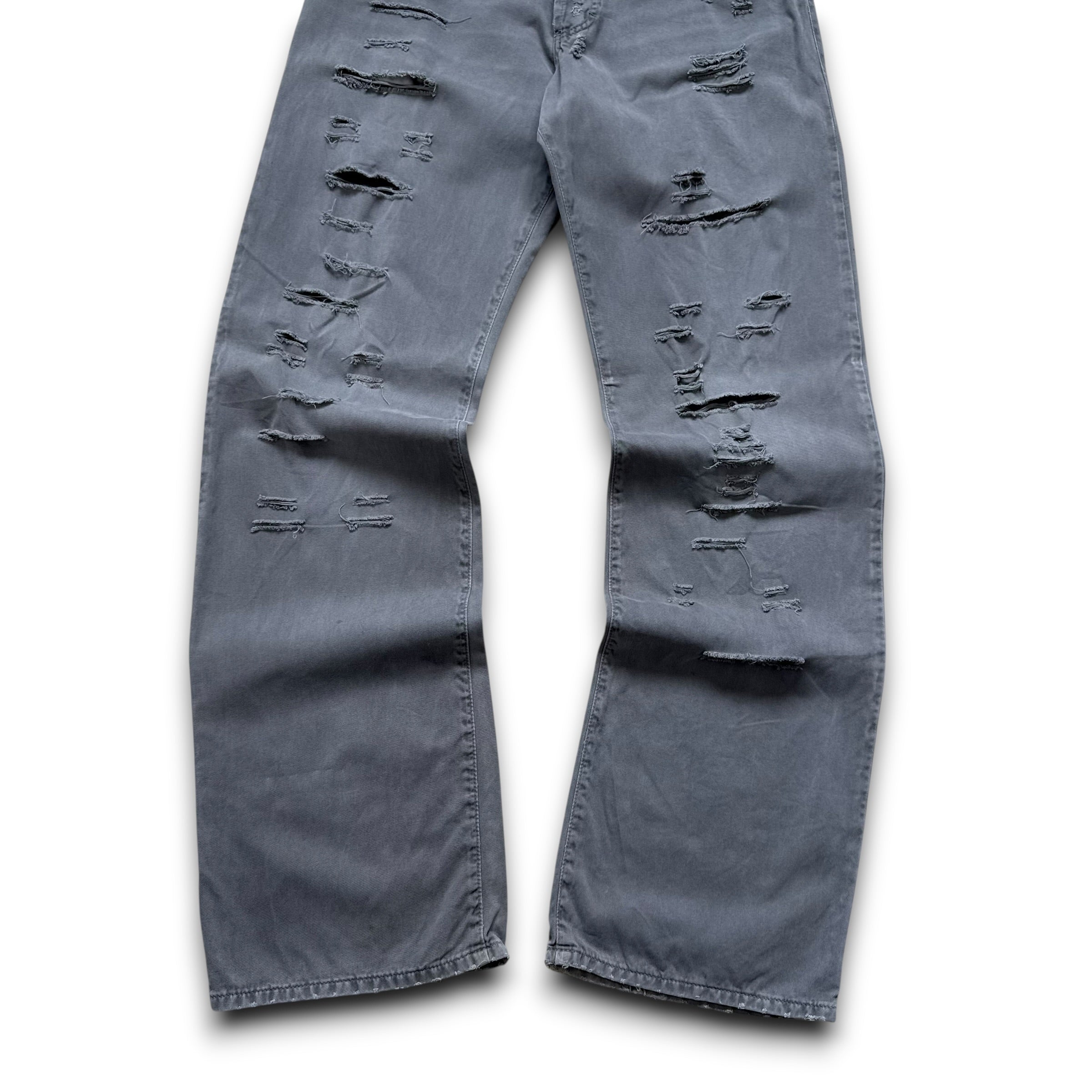 Dolce and gabanna 2000's relaxed straight leg baggy ripped denim jeans (M)