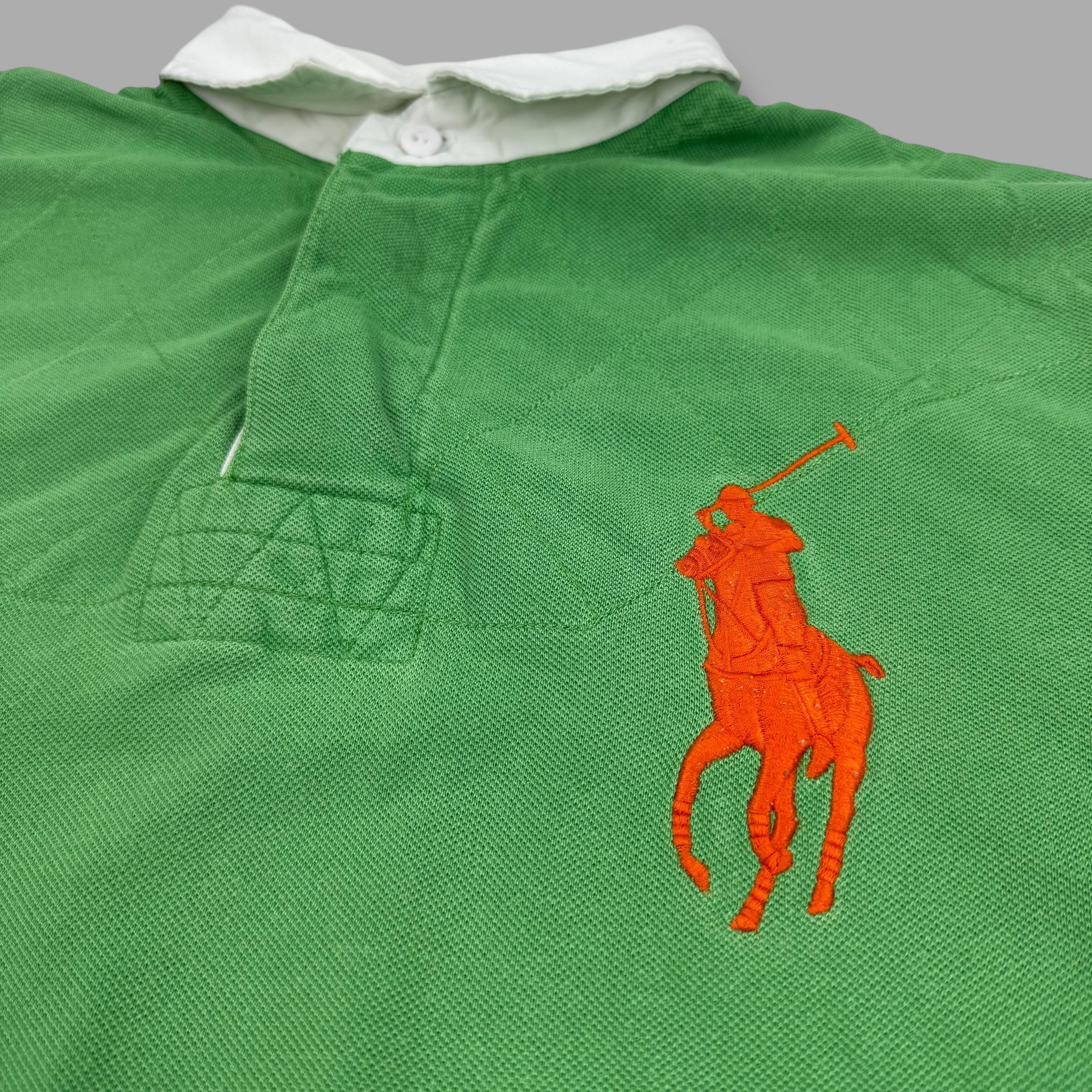 Ralph Lauren 2000's embroidered big pony rugby polo shirt (L)