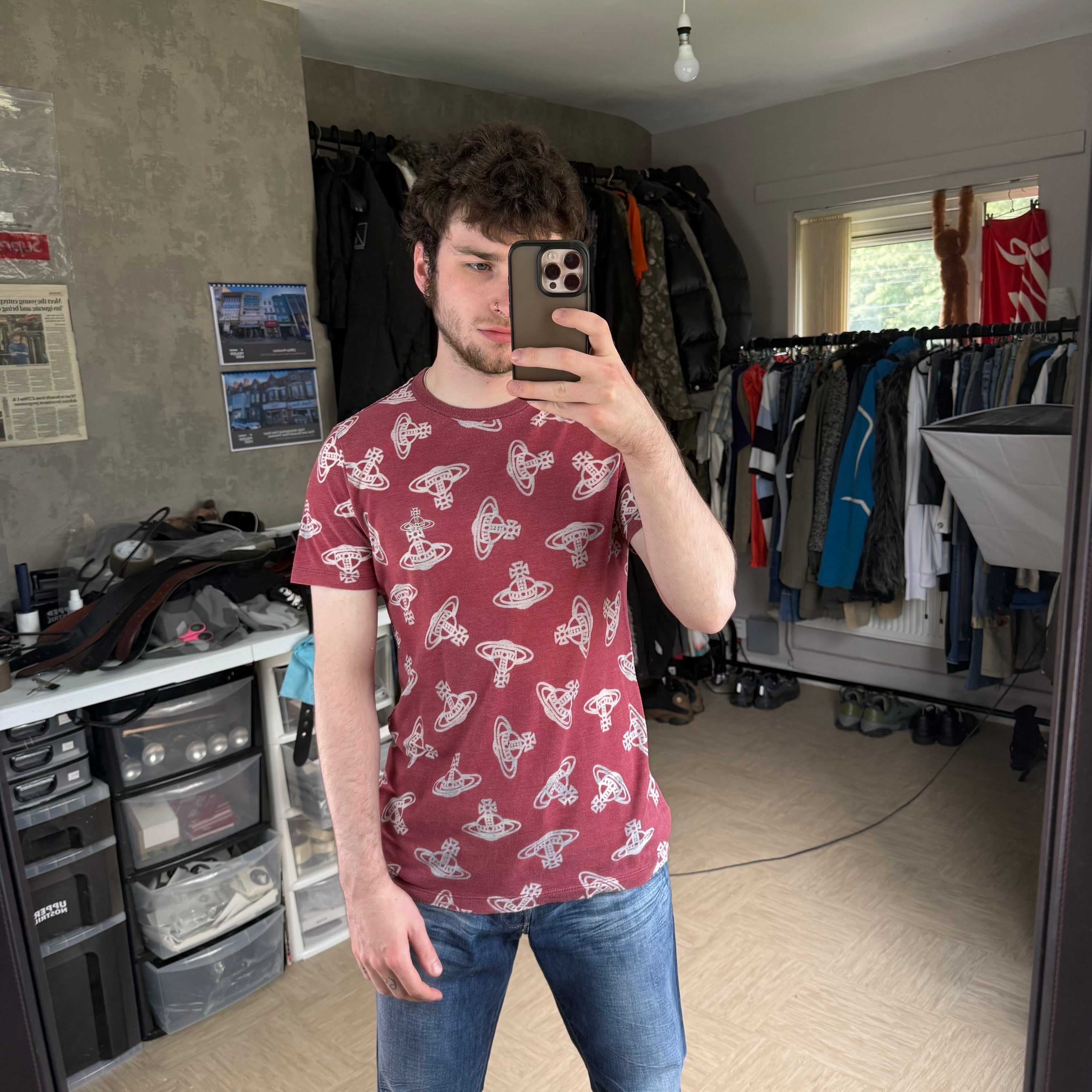 Vivienne Westwood 2000's graphic monogram orb tee (S)