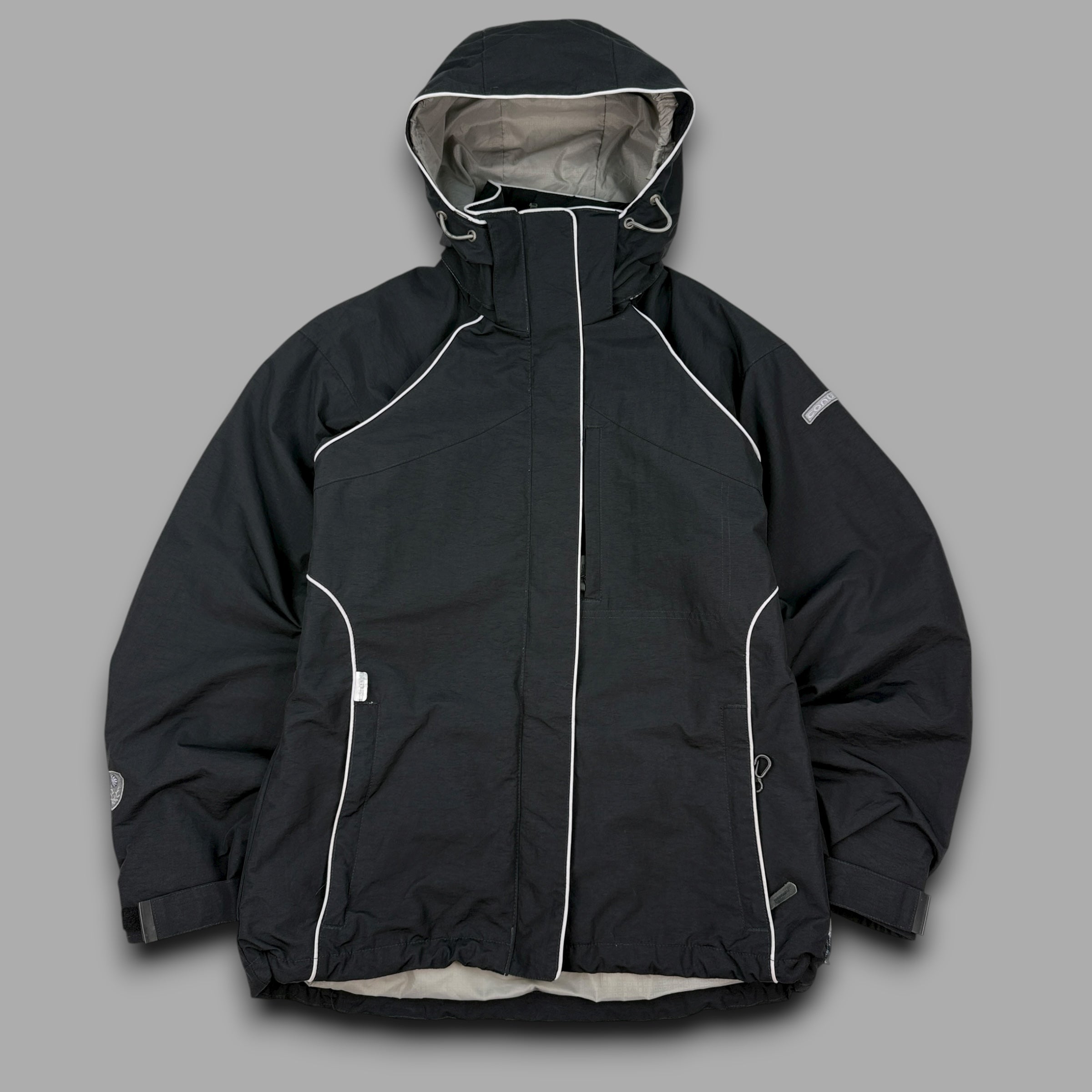 Columbia convert 2000's technical pinstripe vented softshell ski jacket (S)