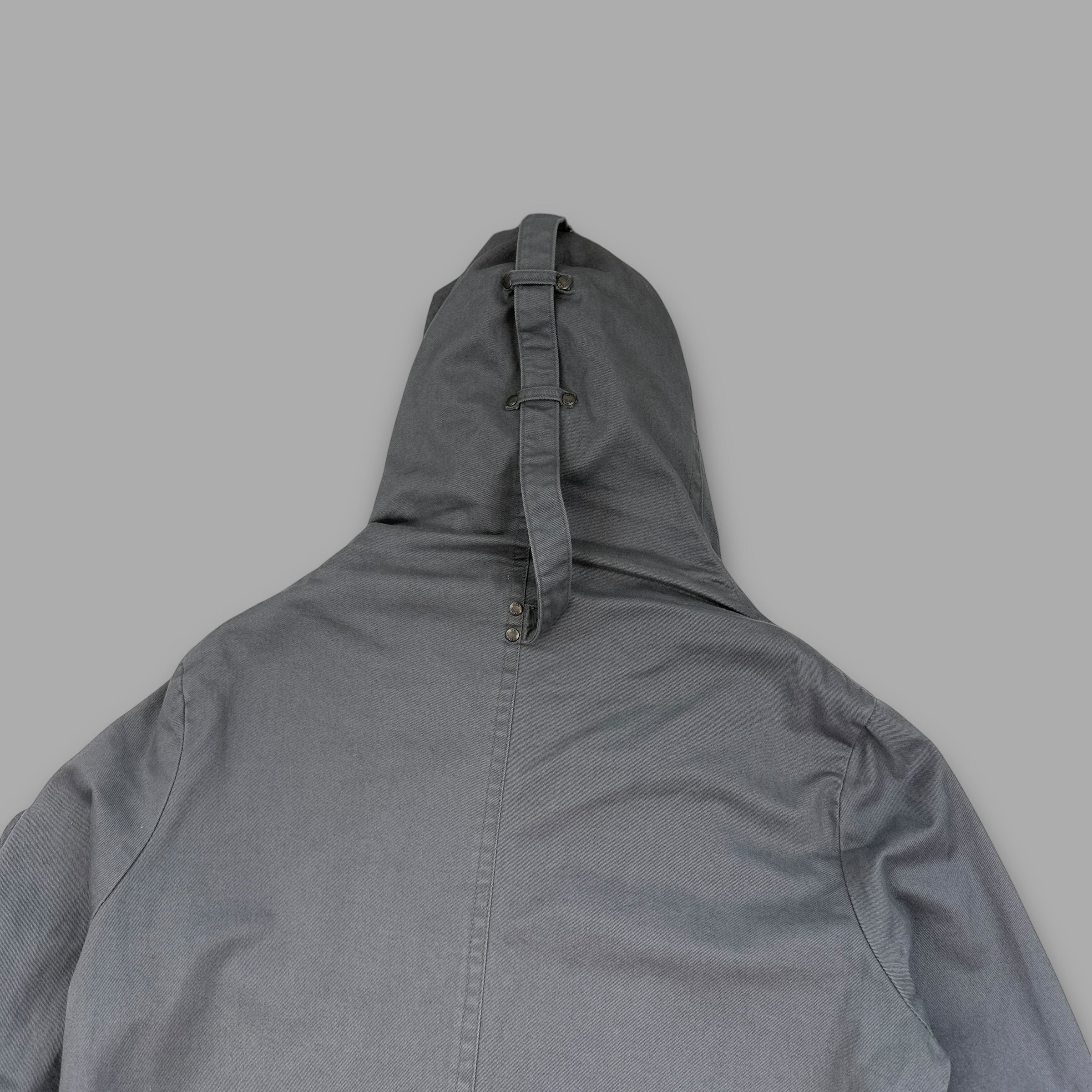 All saints 2000's technical multi-pocket zip-up cobra parka jacket (M)