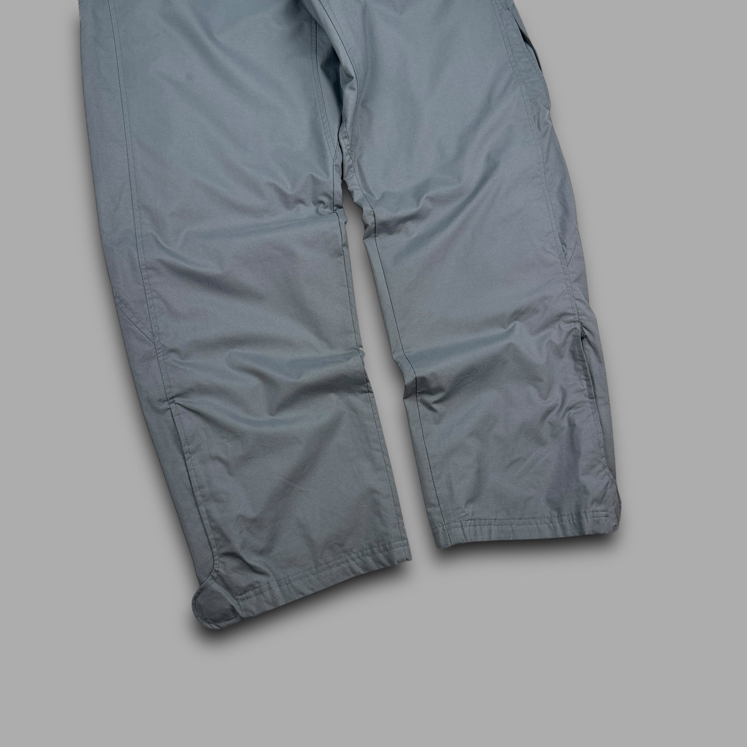 Nike 2000's baggy panelled uncuffed track bottoms (L)