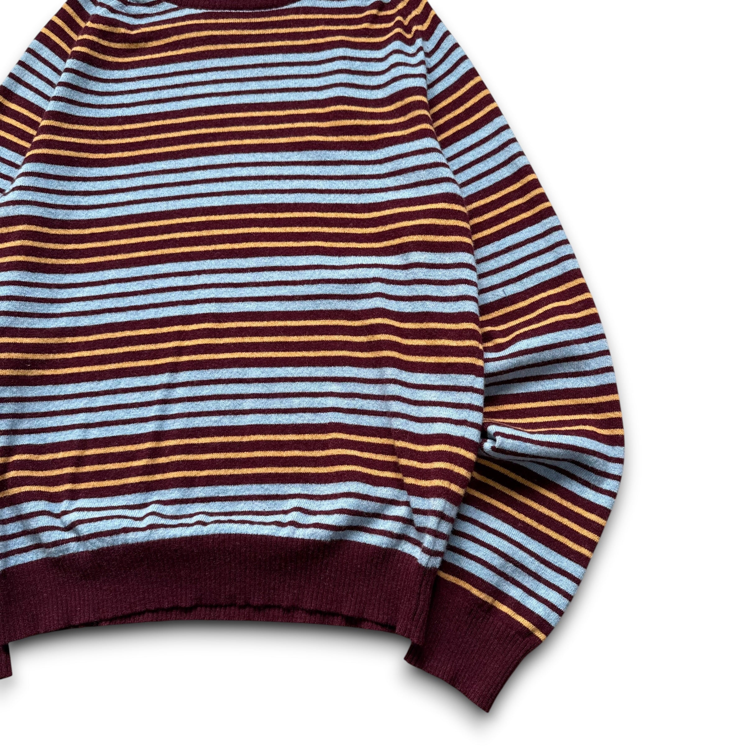 Dolce and gabbana 2000's horizontal stripe wool knit pullover jumper (S)