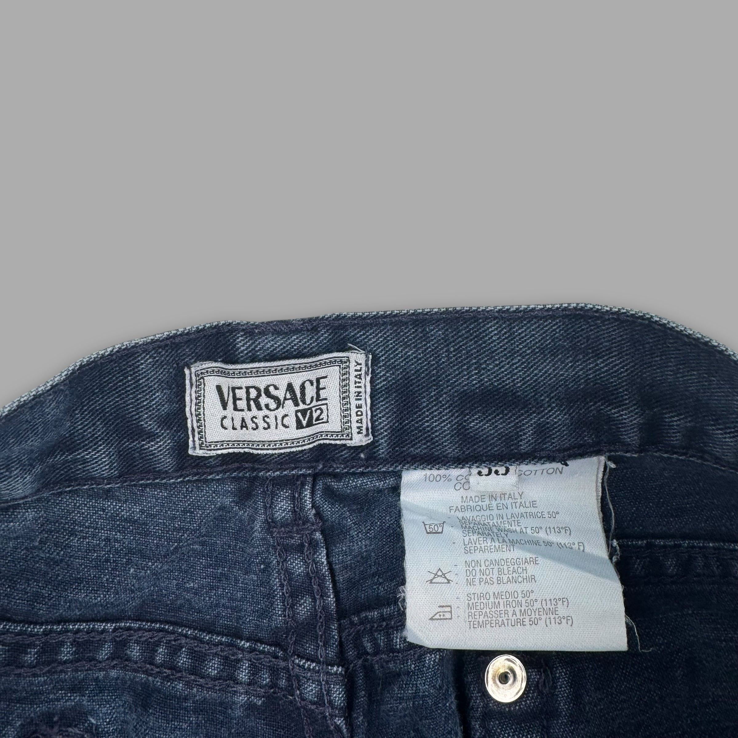 Versace classic tapered straight leg denim jeans (S-M)
