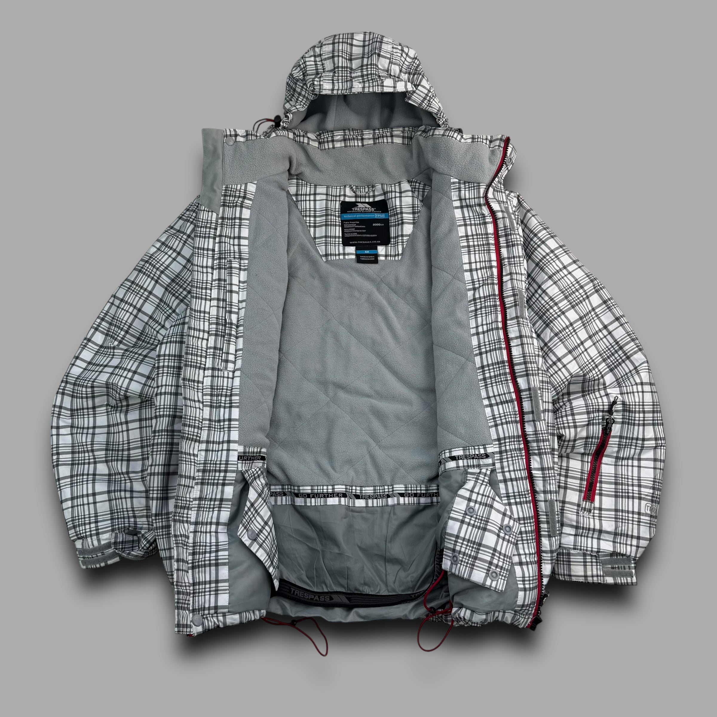 Trespass 2000's technical plaid ski jacket (M-L)