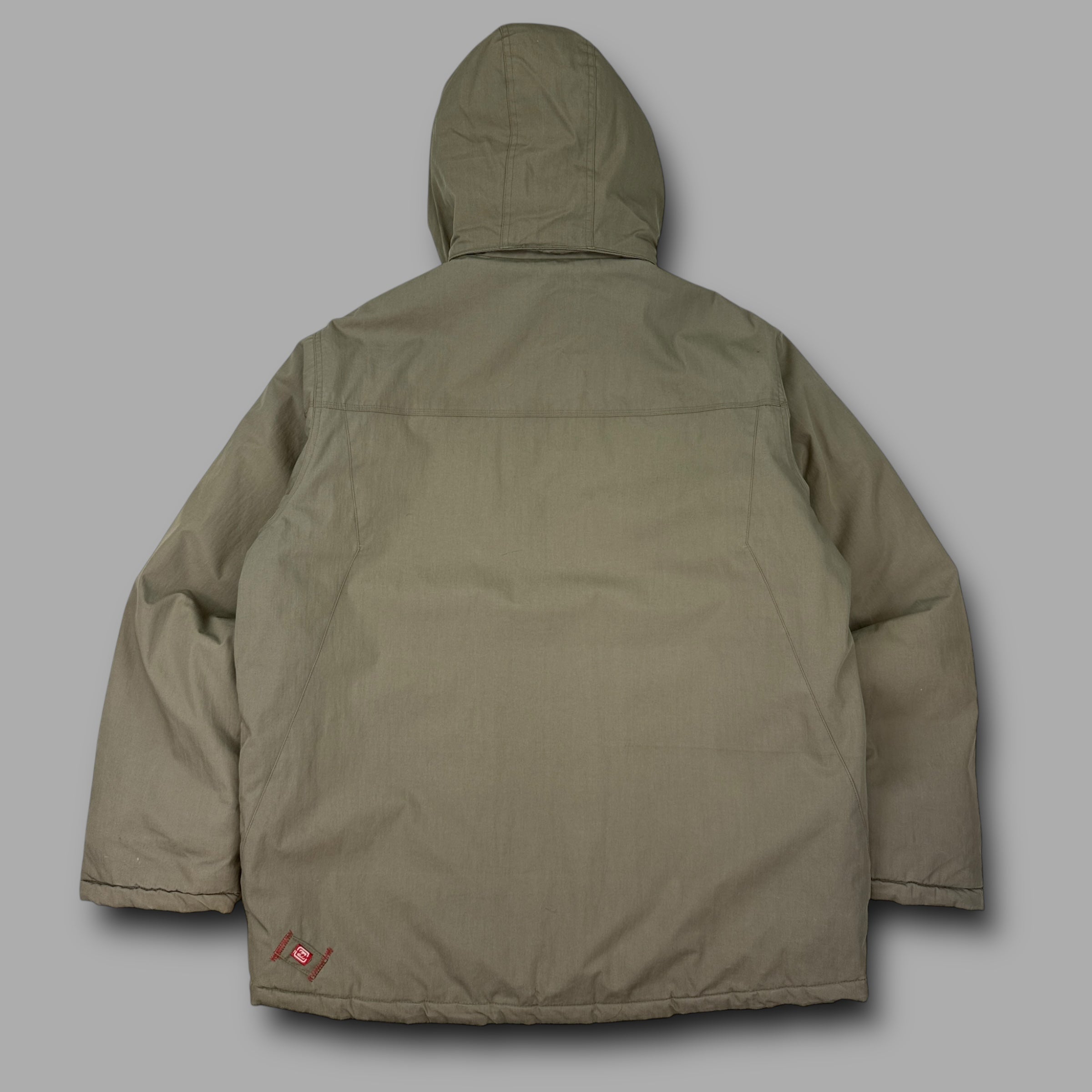 Billabong 2000's technical heavyweight multi-pocket fur hood parka jacket (L)