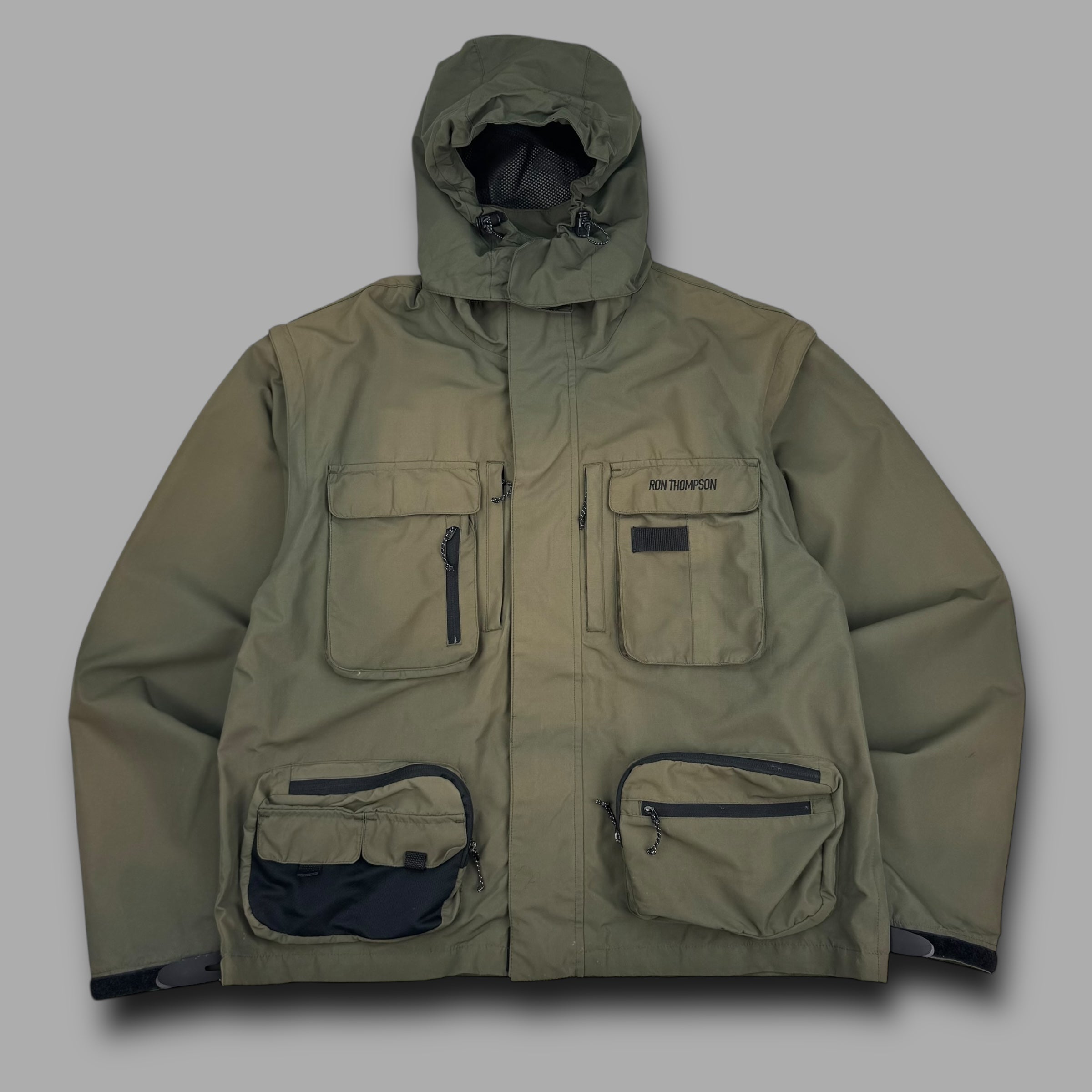 Ron Thompson 2000's technical multi-pocket wading jacket (XXL)