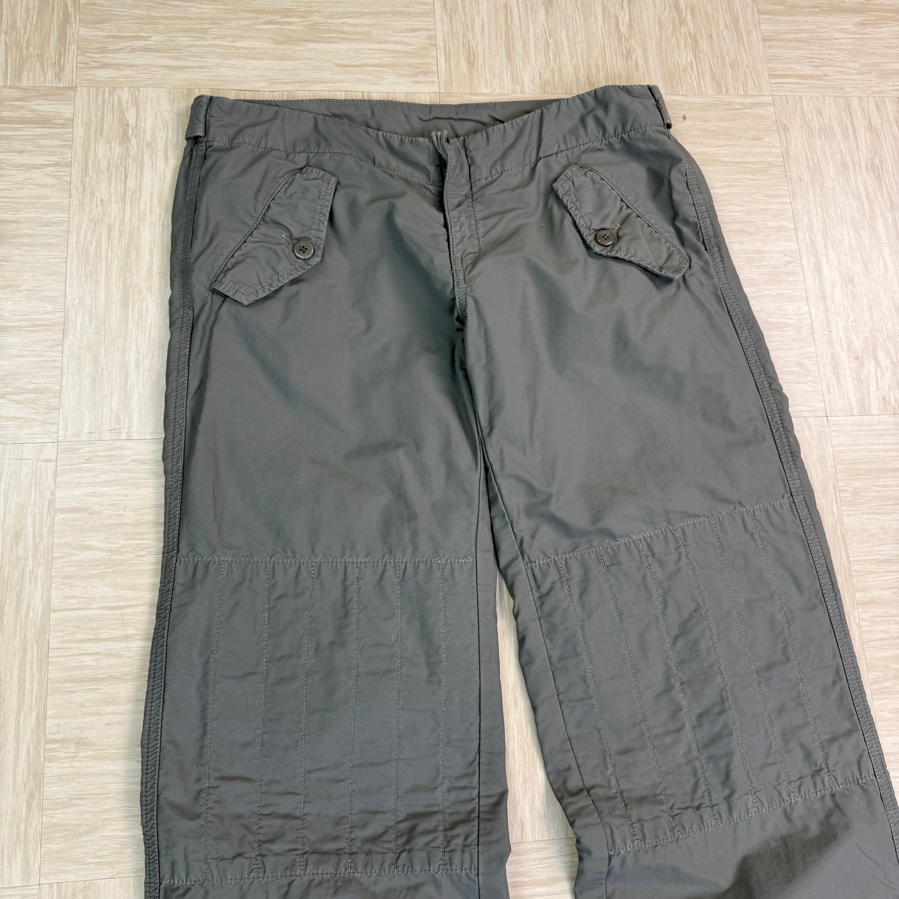Diesel 2000's technical nylon baggy bottoms (S)