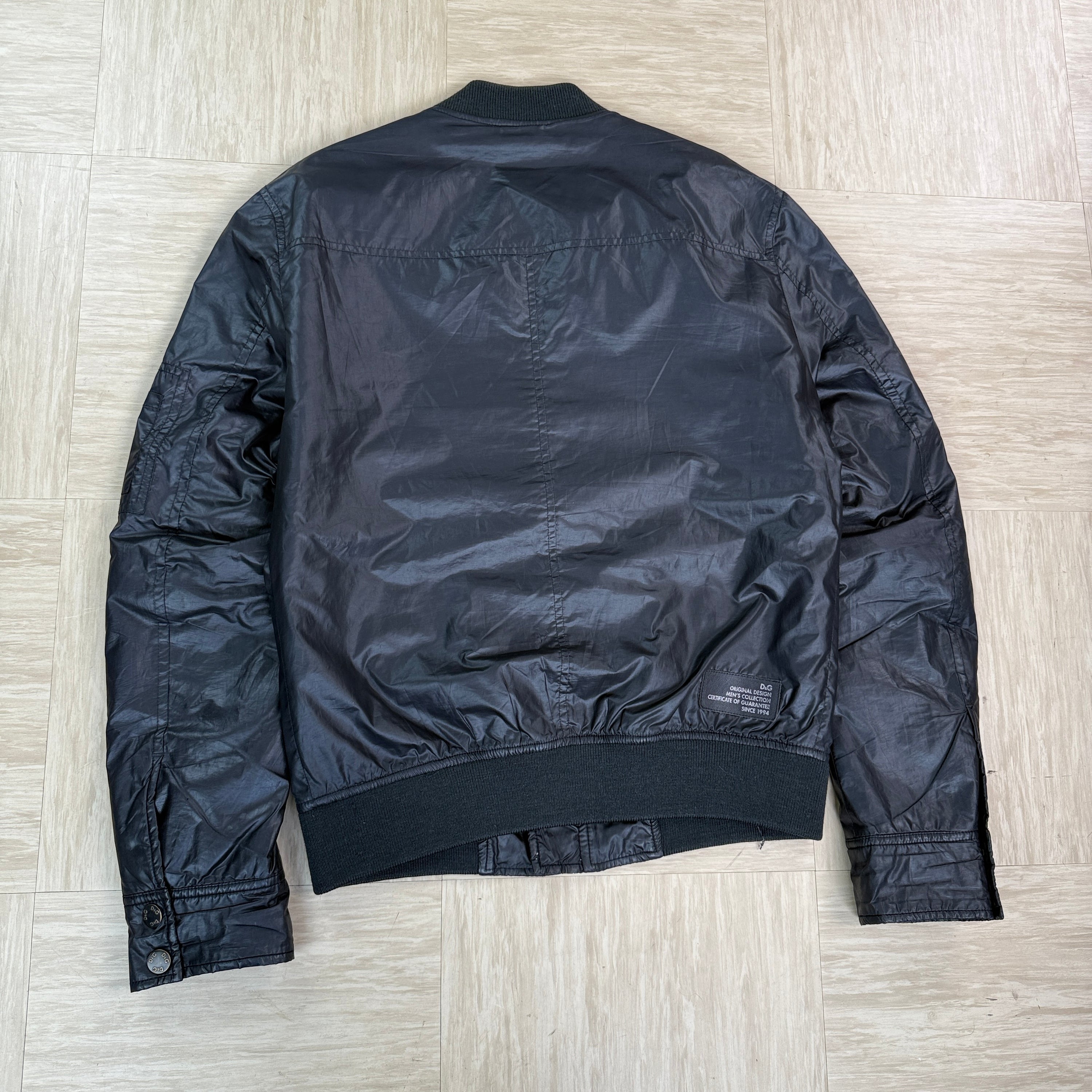 Dolce & gabbana 2000's zip up shimmer bomber jacket (S)