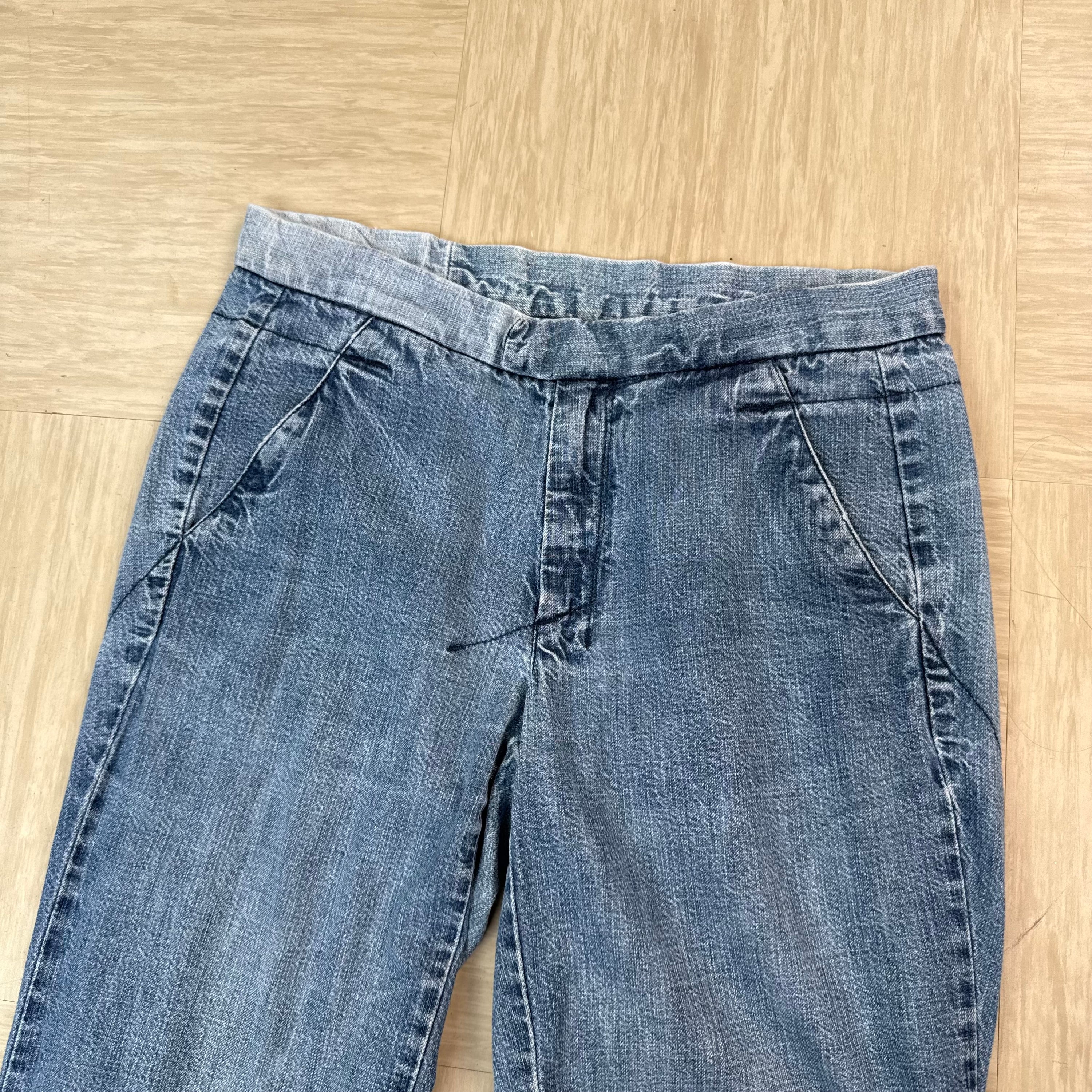Diesel 2000's faded low waisted denim bootcut jeans (S)