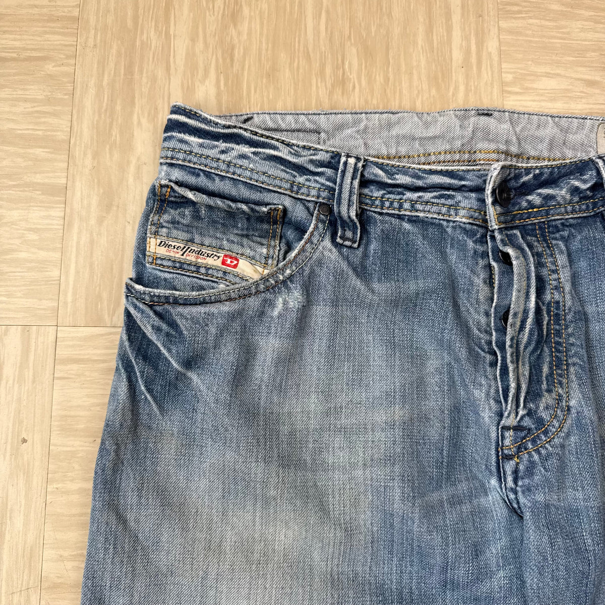Diesel zaf 2000's relaxed flared bootcut denim jeans (S)