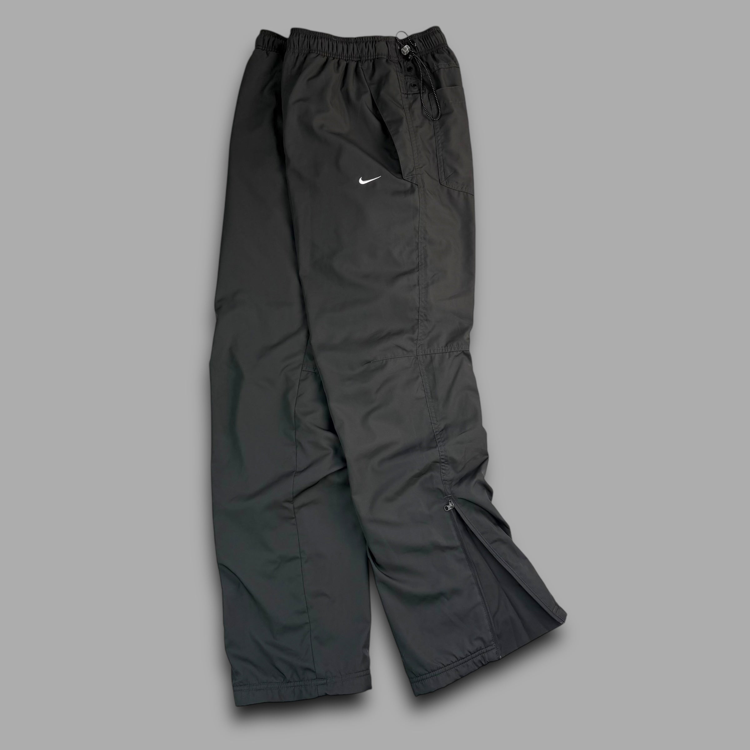 Nike 2000's baggy fleece lined uncuffed track bottoms (S)