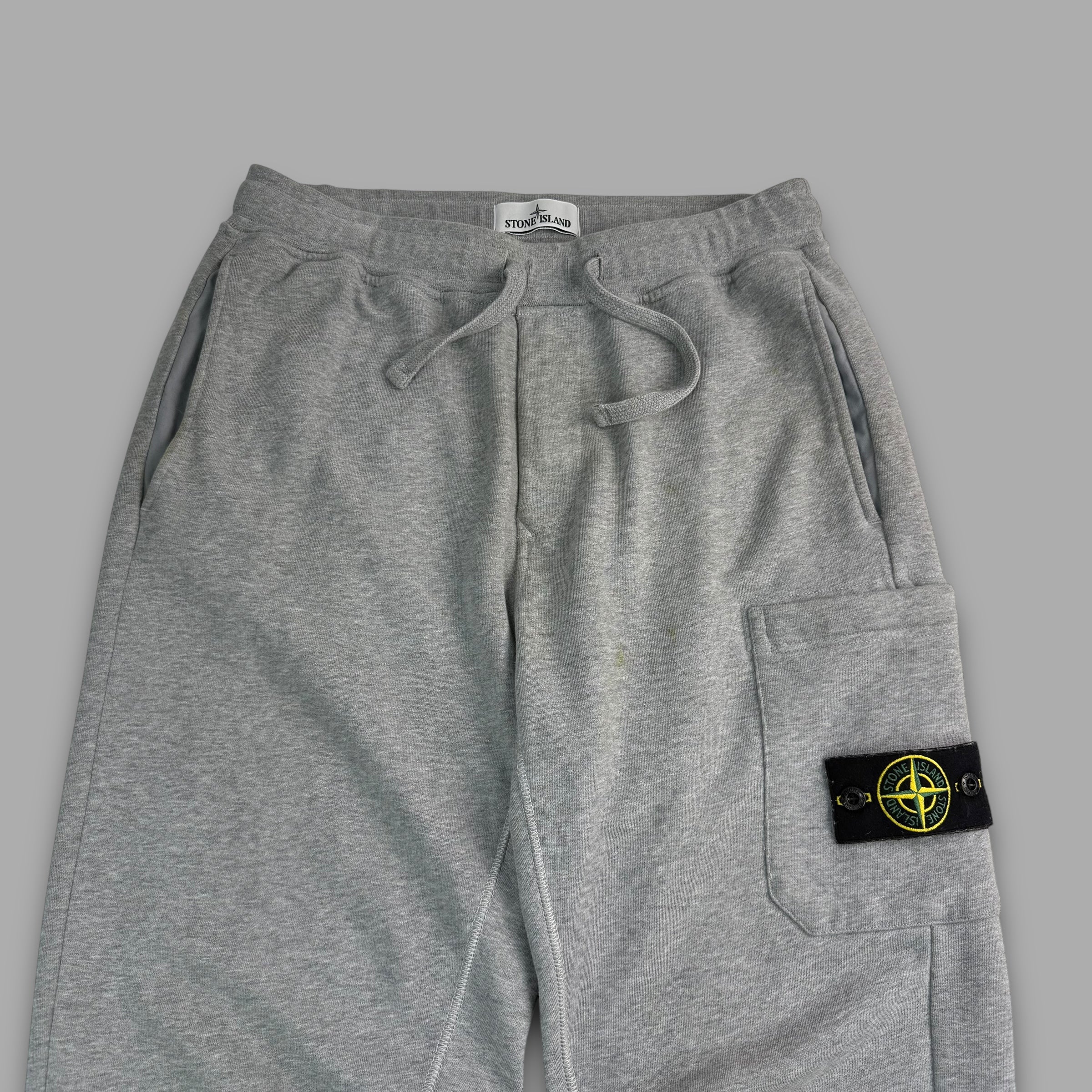 Stone island straight leg grey joggers (S)