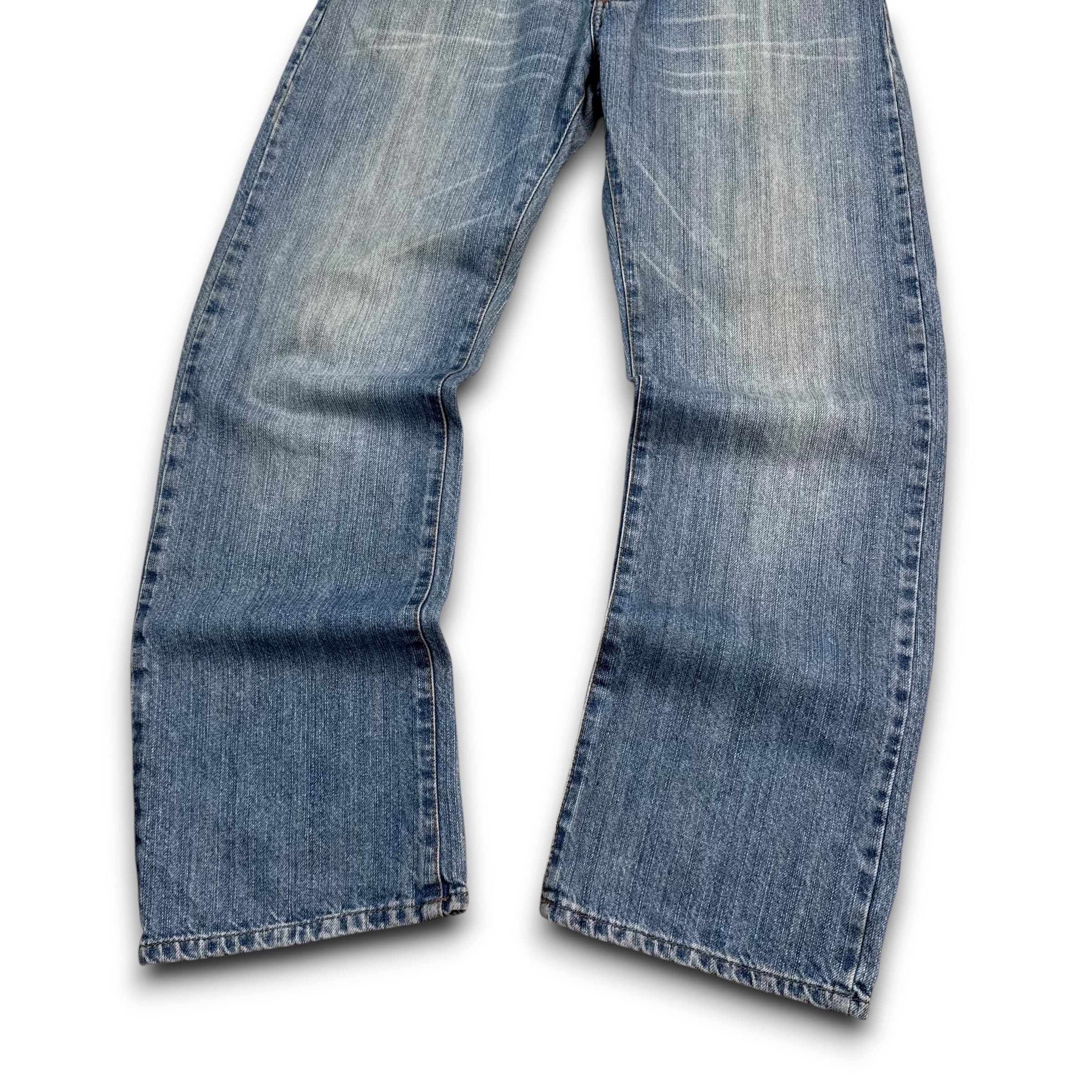 Dolce and gabbana 2000's relaxed washed denim straight leg jeans (S)