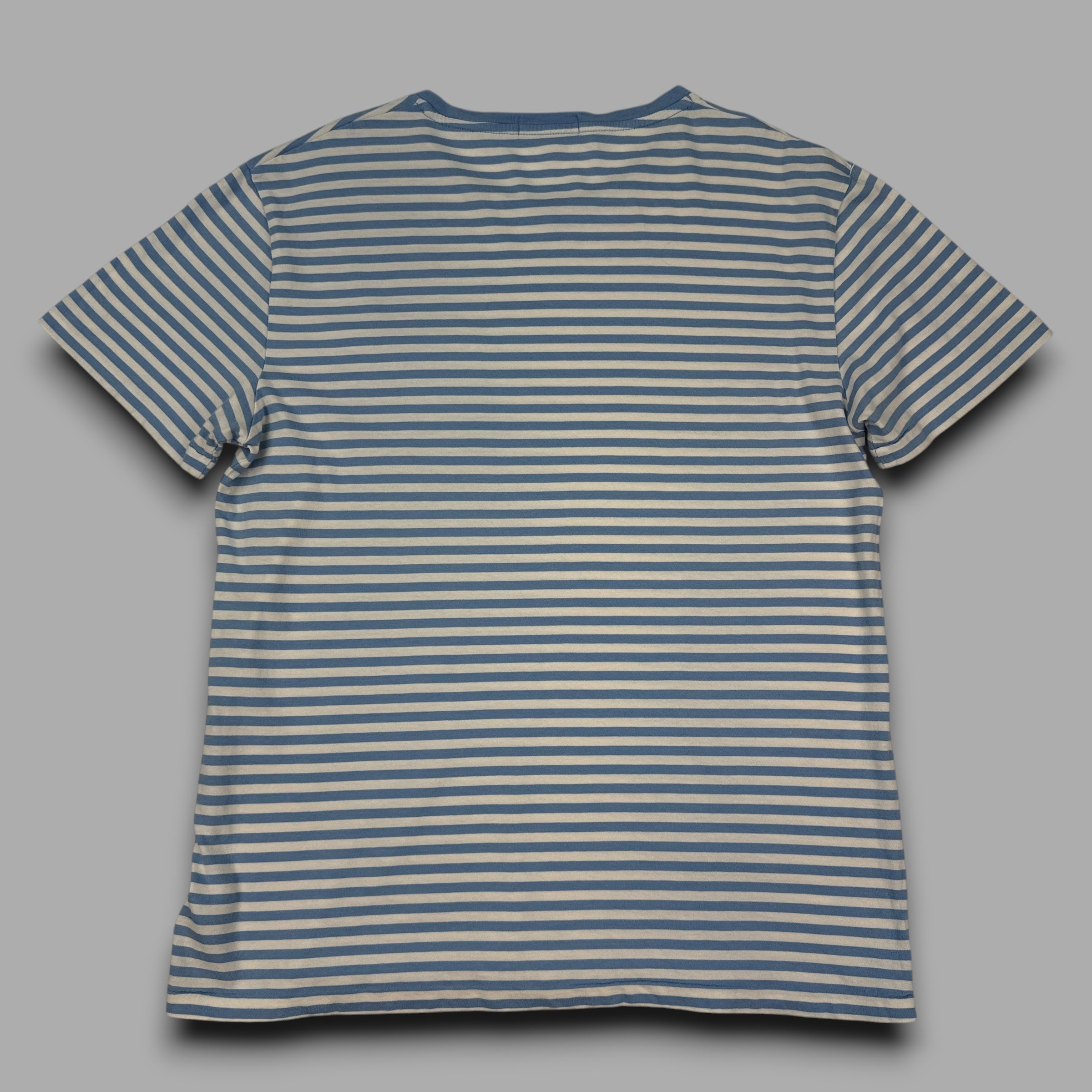Ralph Lauren 2000's embroidered horizontal stripe tee (M)