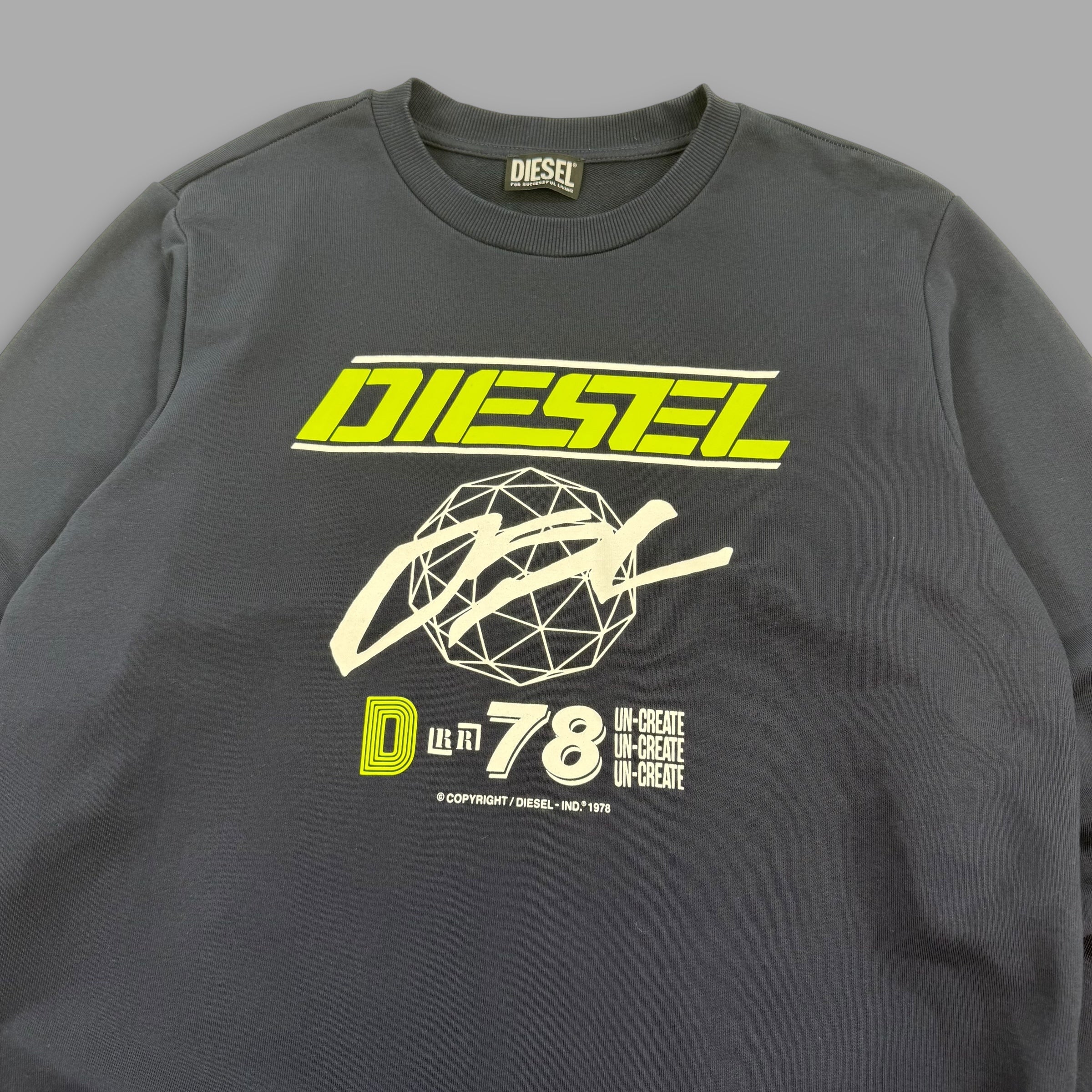 Diesel 2000's graphic spellout pullover sweatshirt (L)
