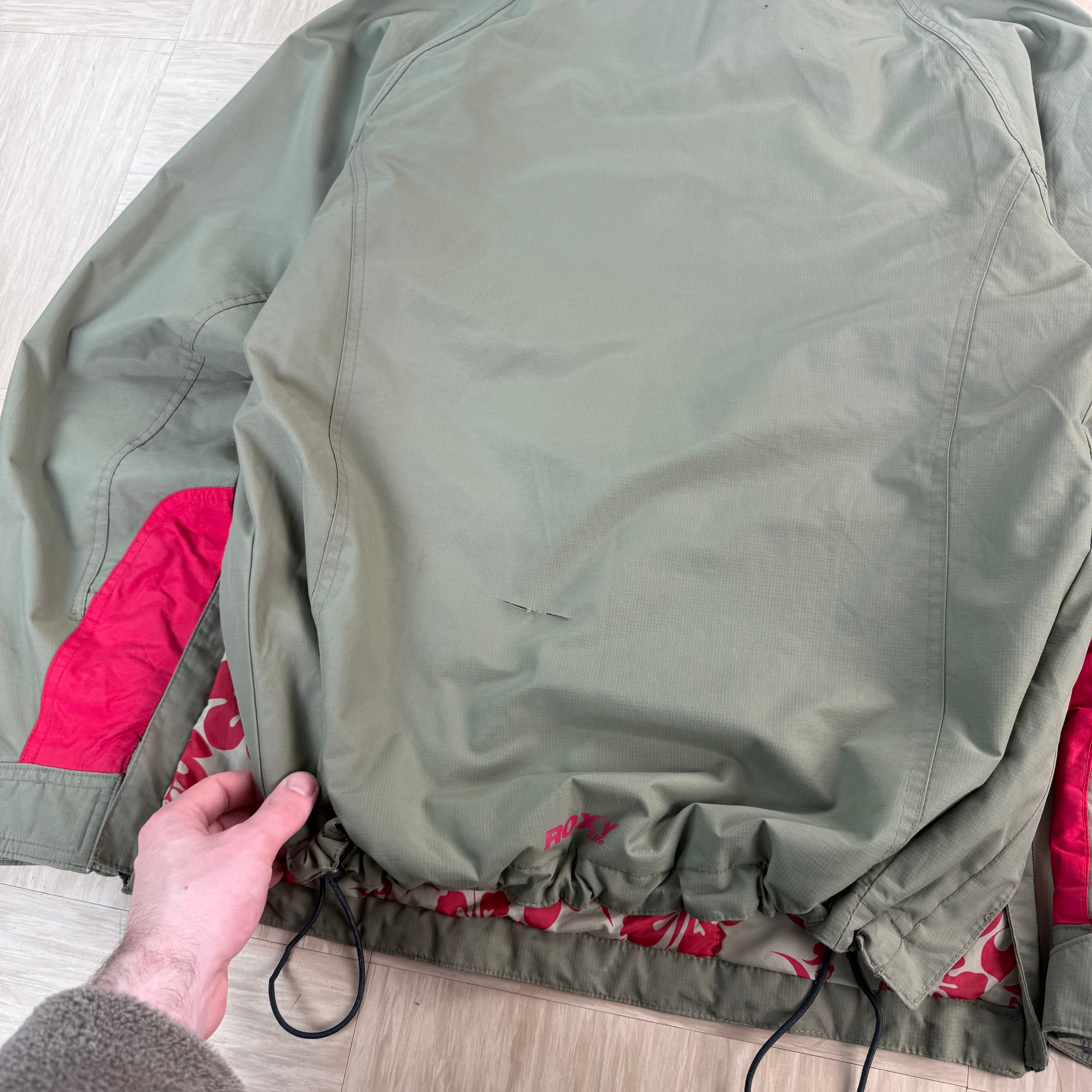Quiksilver x Roxy 2000's technical asymmetrical zip softshell ski jacket (S)