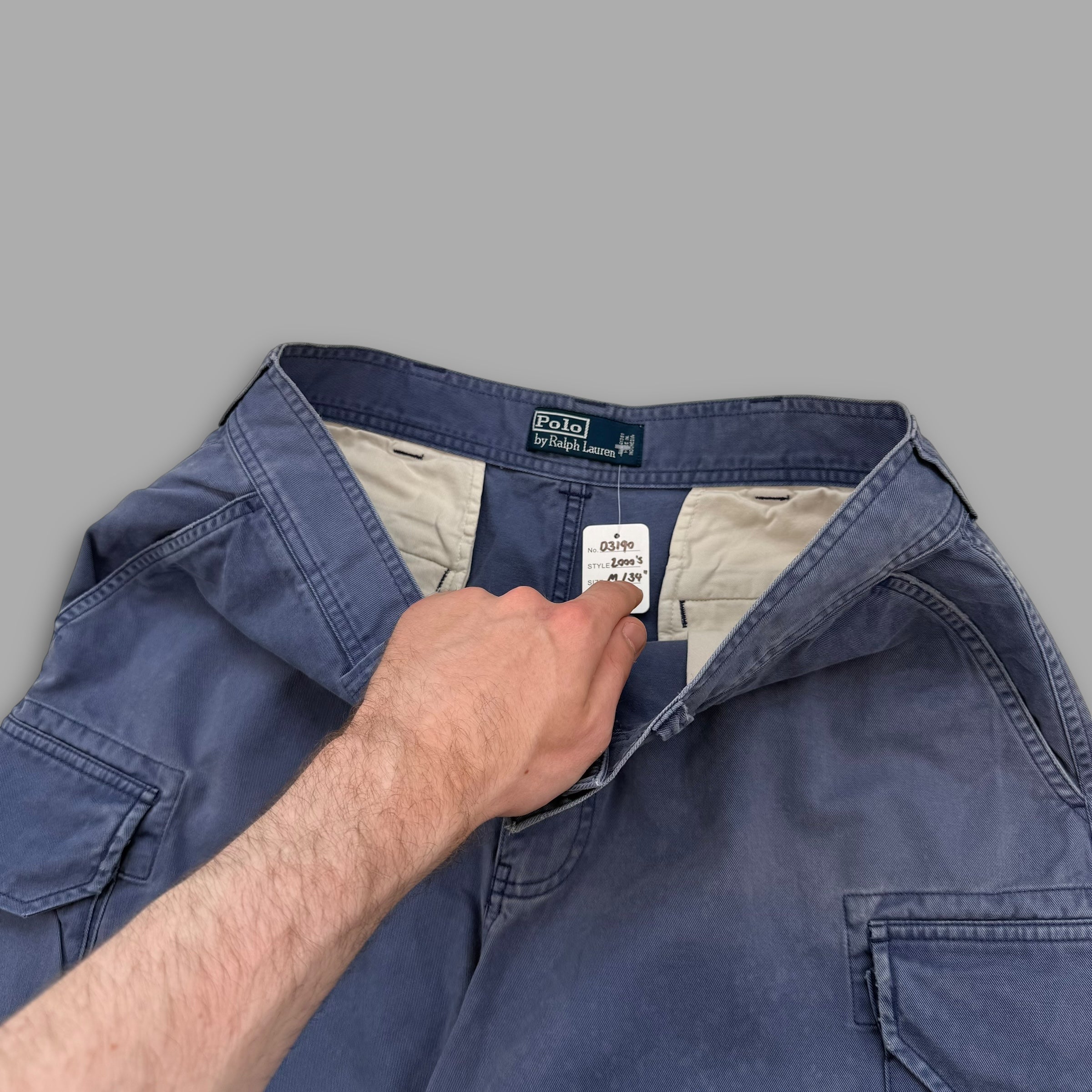 Ralph lauren 2000's baggy cargo shorts (M)