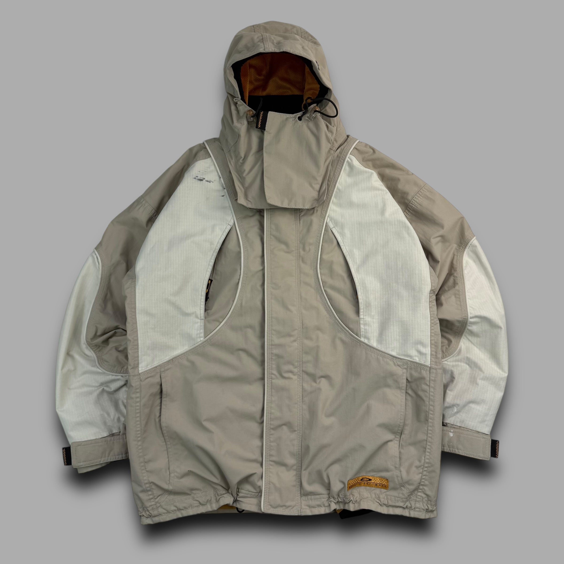 Oakley software 2000's technical 2in1 gilet and shell jacket (L