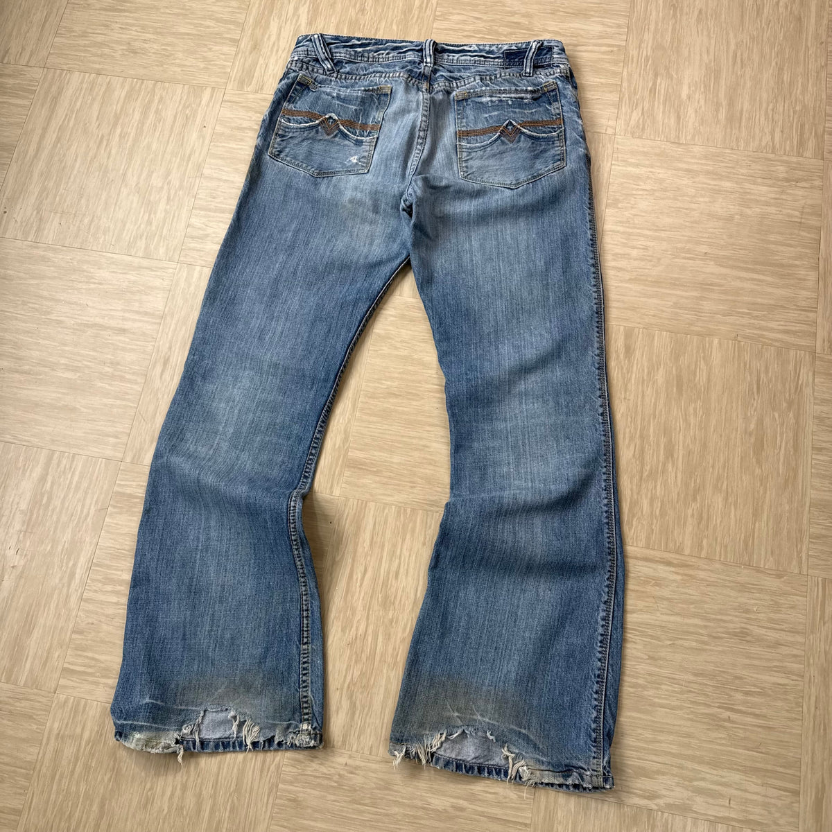Diesel zaf 2000's relaxed flared bootcut denim jeans (S)
