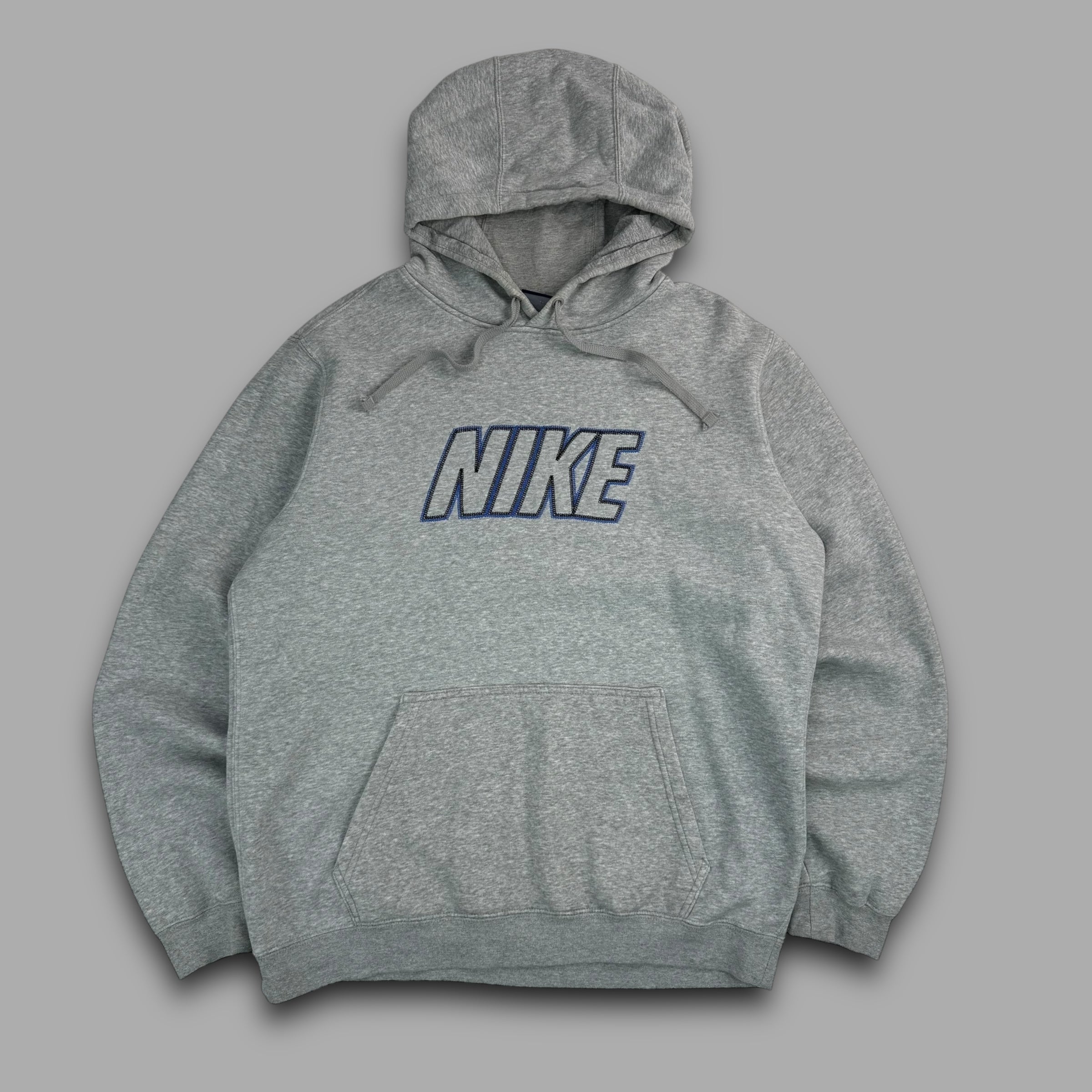 Nike 2000's spellout embroidered club hoodie (M)