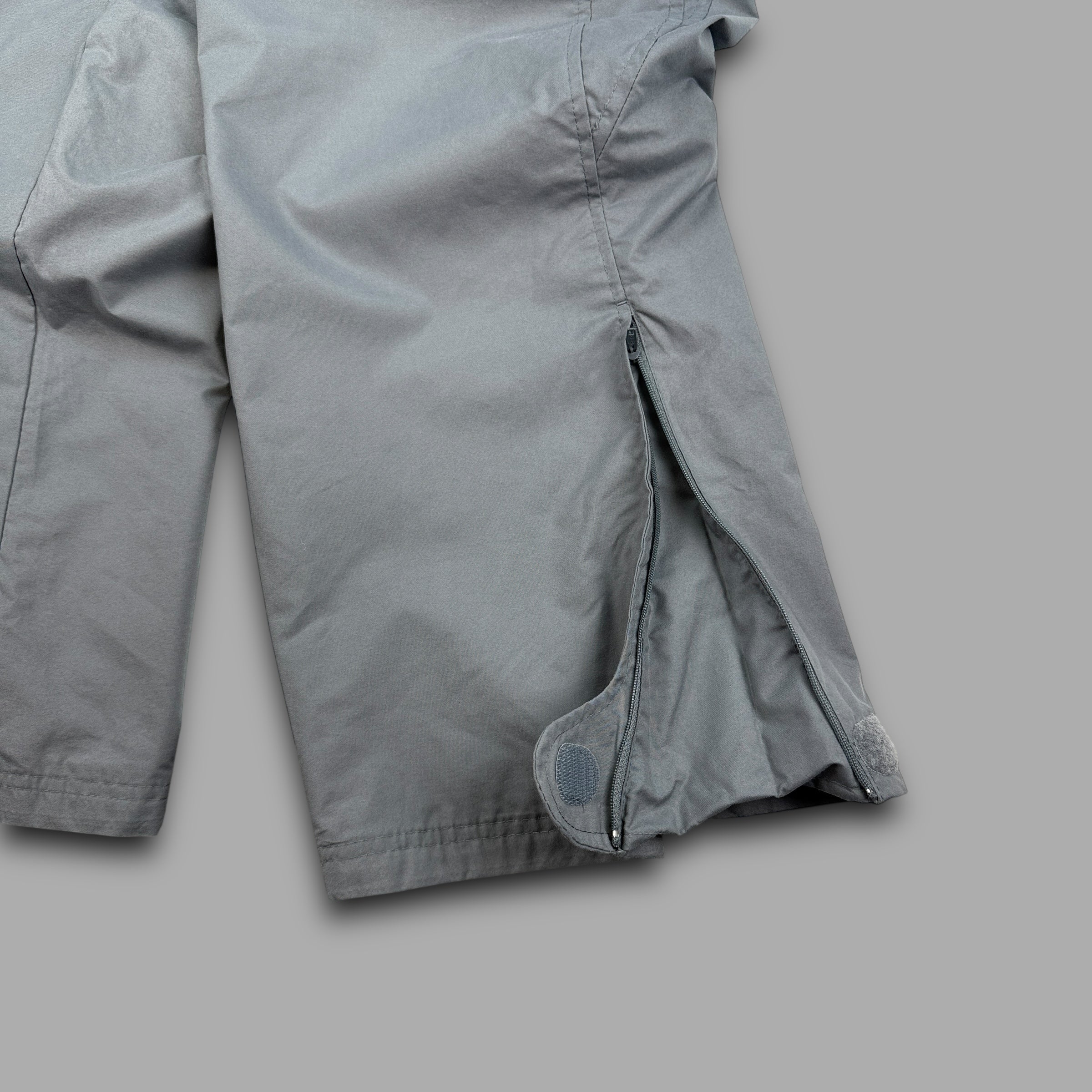 Nike 2000's baggy panelled uncuffed track bottoms (L)